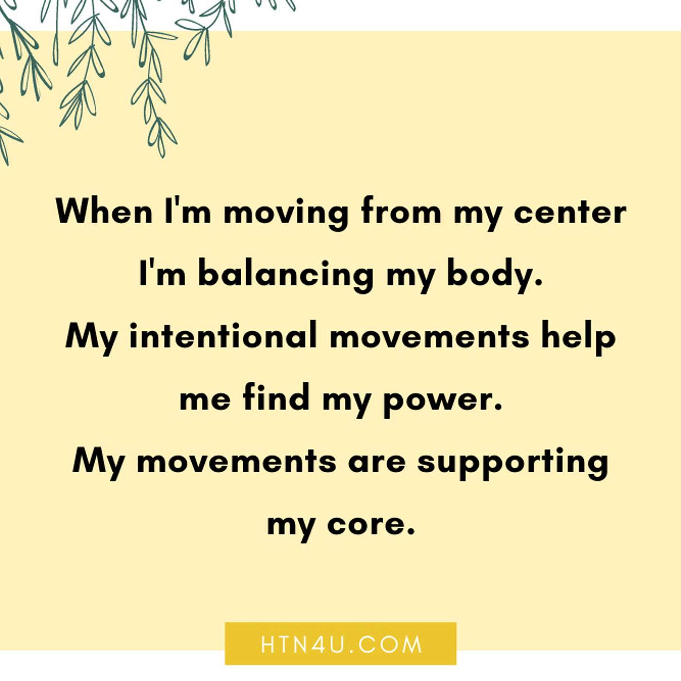 HTN4U Unlimiting Affirmations on Balance #130
