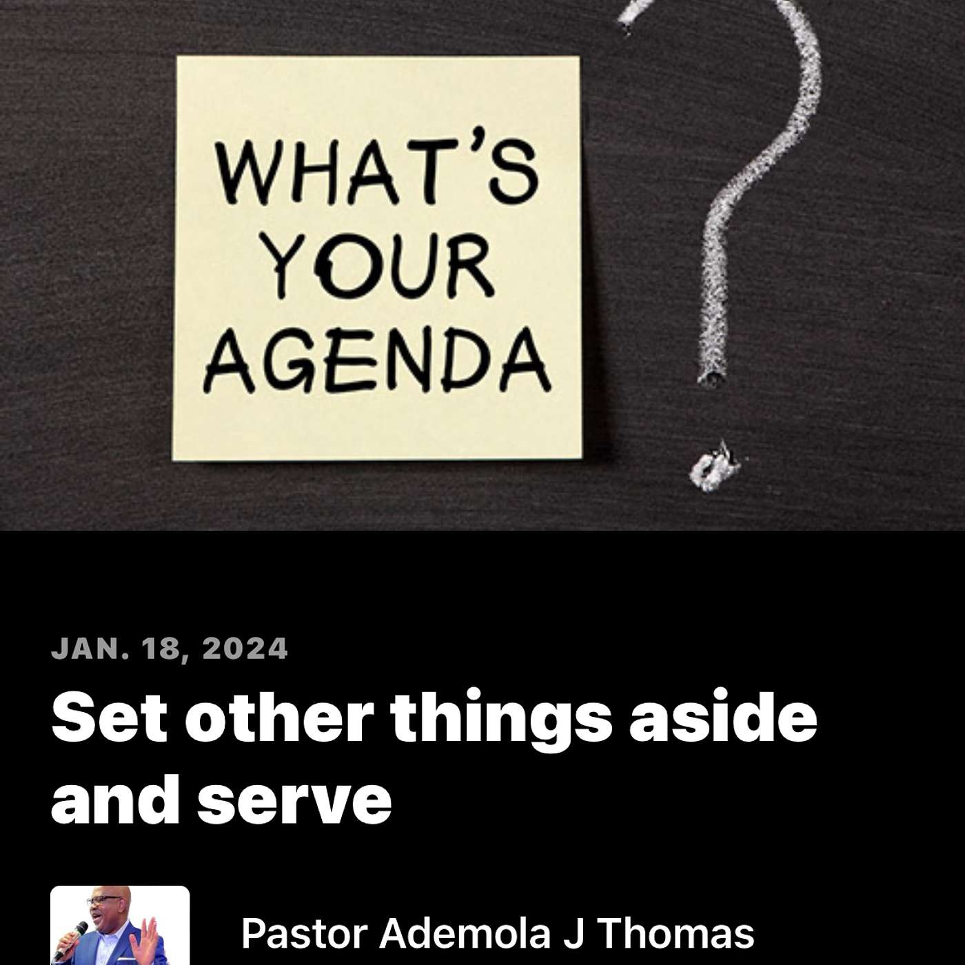 Set other things aside and serve. episode artwork