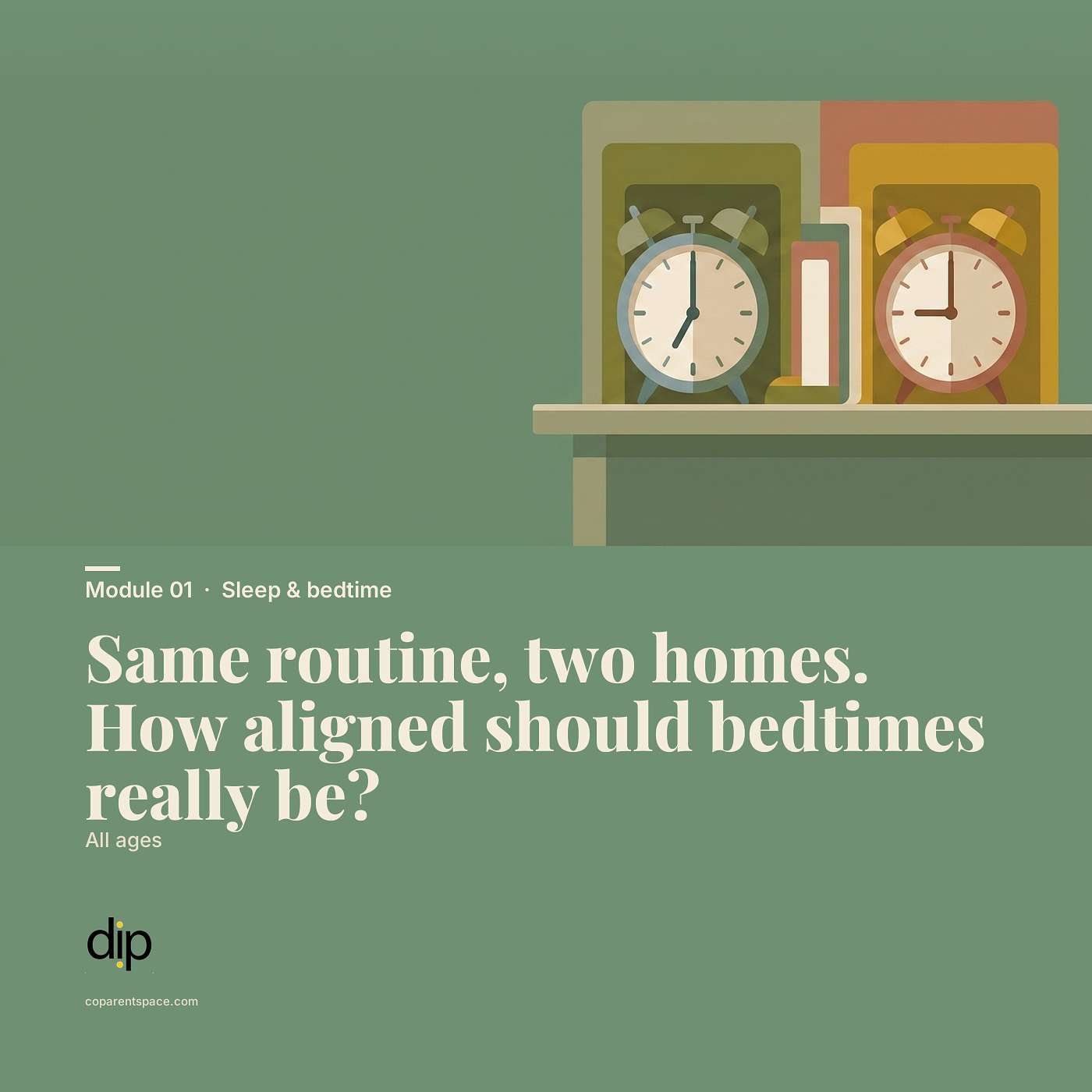 Same routine, two homes. How aligned should bedtimes really be in divorce? | CoParentSpace episode artwork