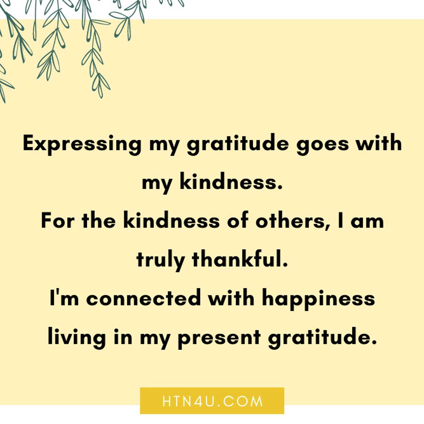 HTN4U Unlimiting Affirmations on Gratitude #106