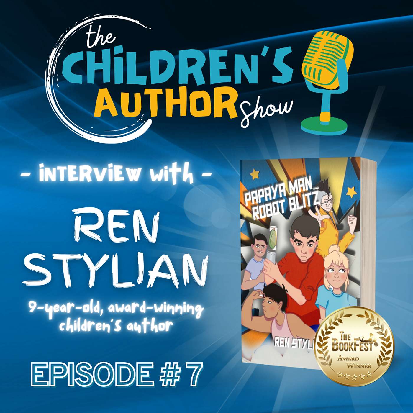 Interview - Ren Stylian -  9-year-old Award-Winning Children's Author