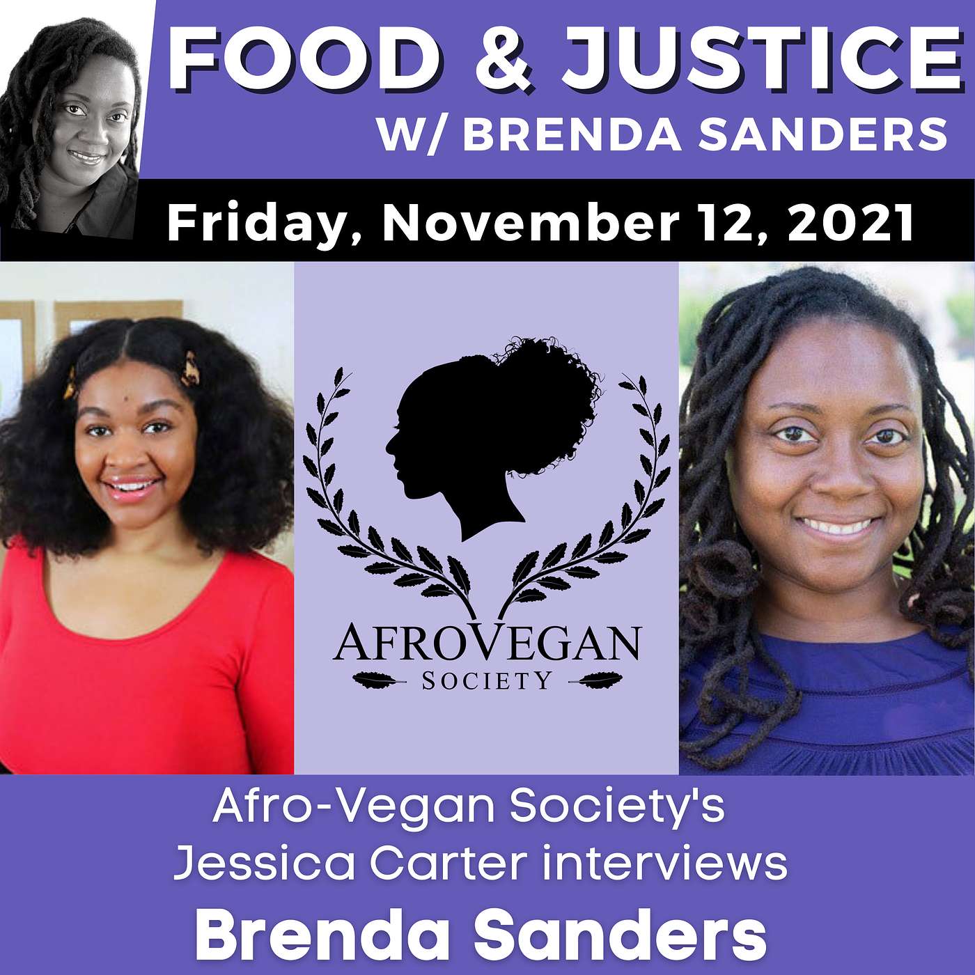 Jessica Carter of Afro-Vegan Society Interviews Brenda Sanders