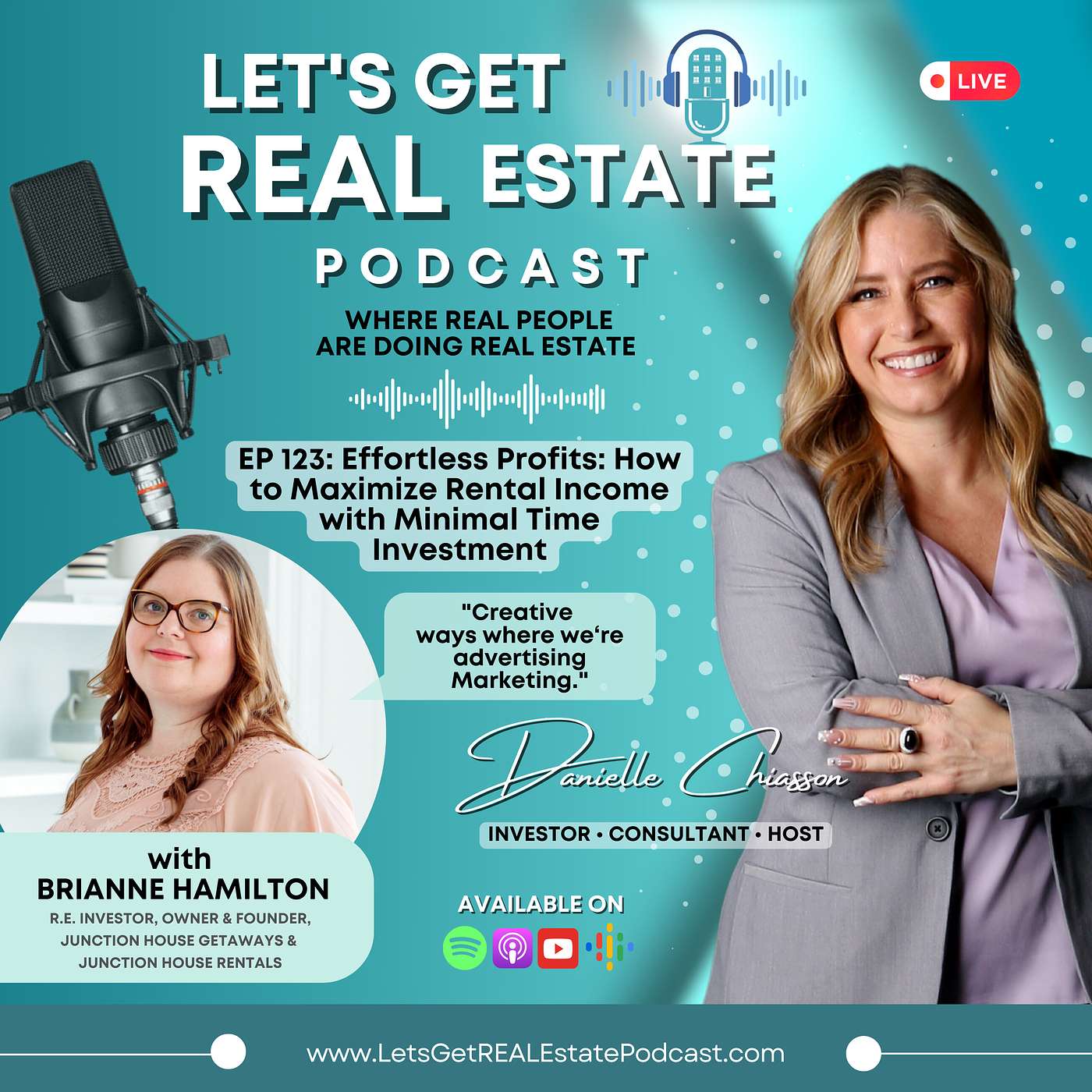 Effortless Profits: How to Maximize Rental Income with Minimal Time Investment with Brianne Hamilton Ep. 123 episode artwork