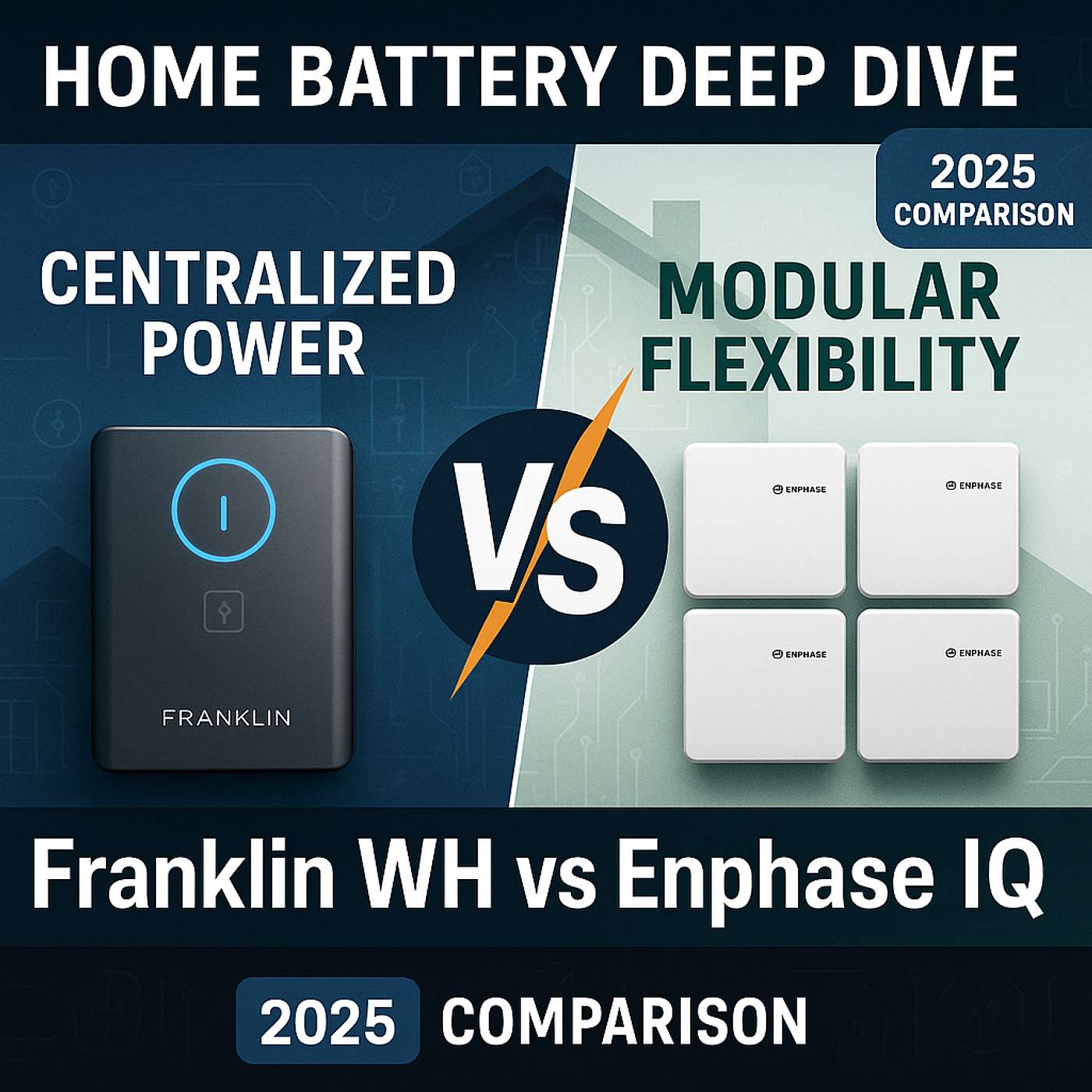 Franklin WH vs Enphase IQ Battery Systems