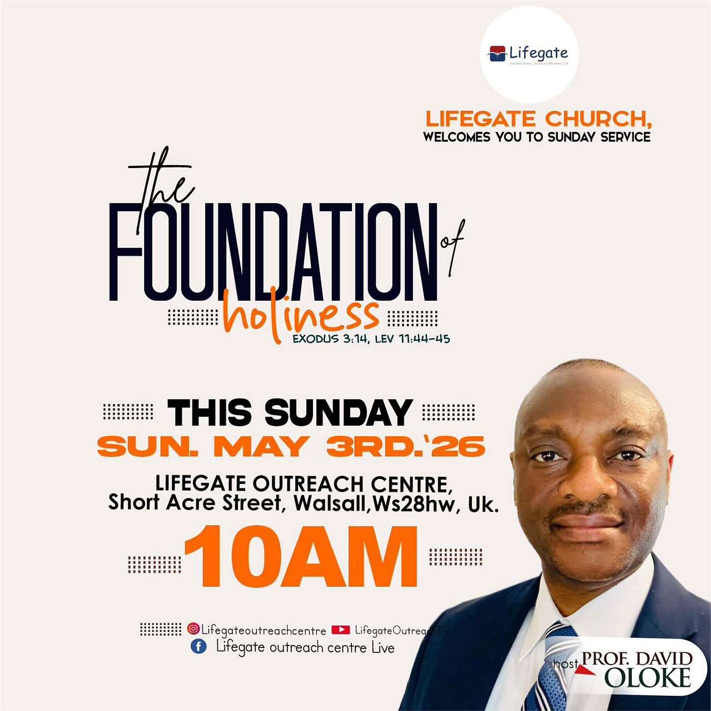 The Foundation of Holiness (Session 1) - Lifegate Church - 3.5.26 episode artwork