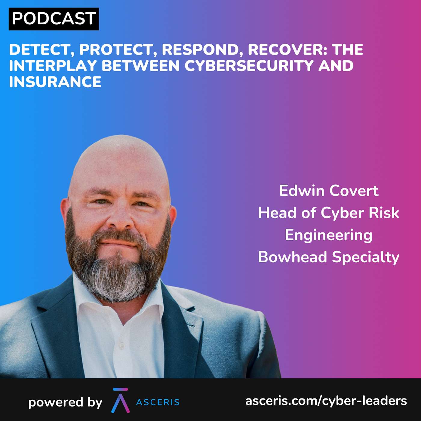 Ep. 41 - Detect, Protect, Respond, Recover: The Interplay Between Cybersecurity and Insurance - with Edwin Covert