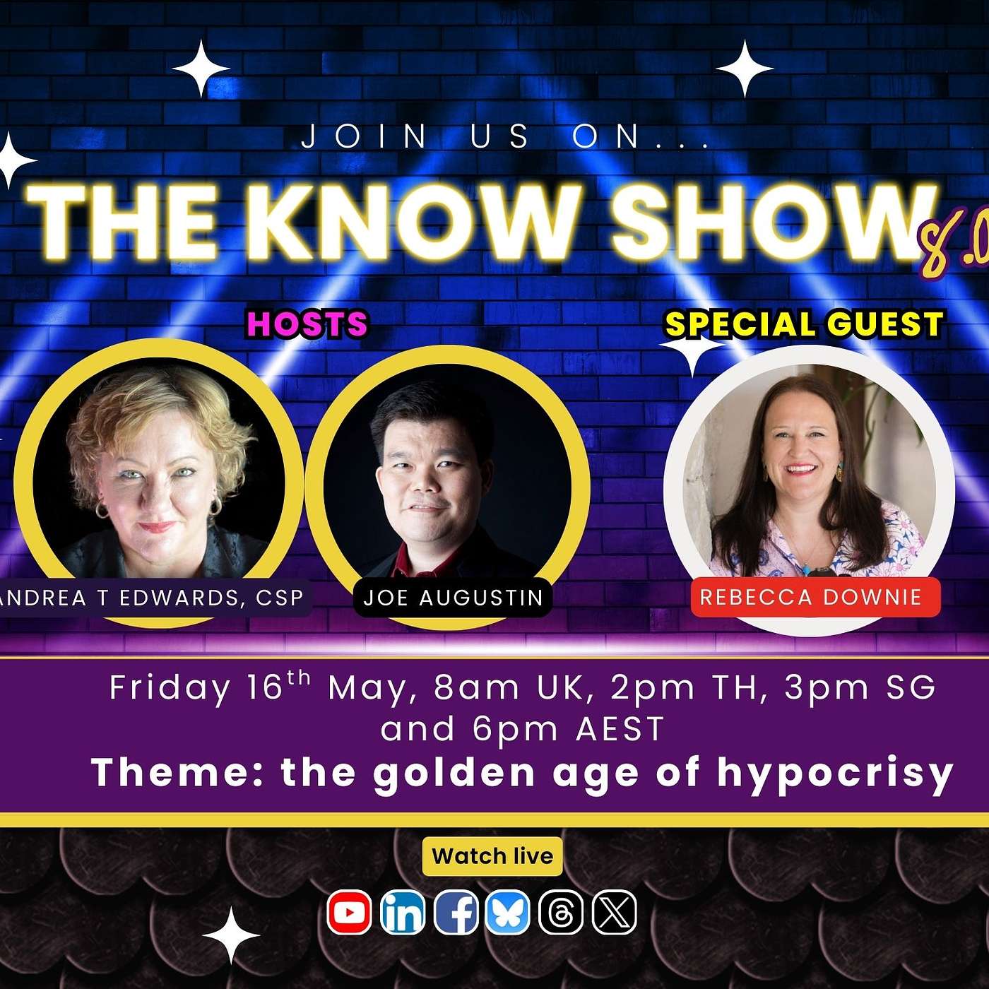 The Know Show – the golden age of hypocrisy