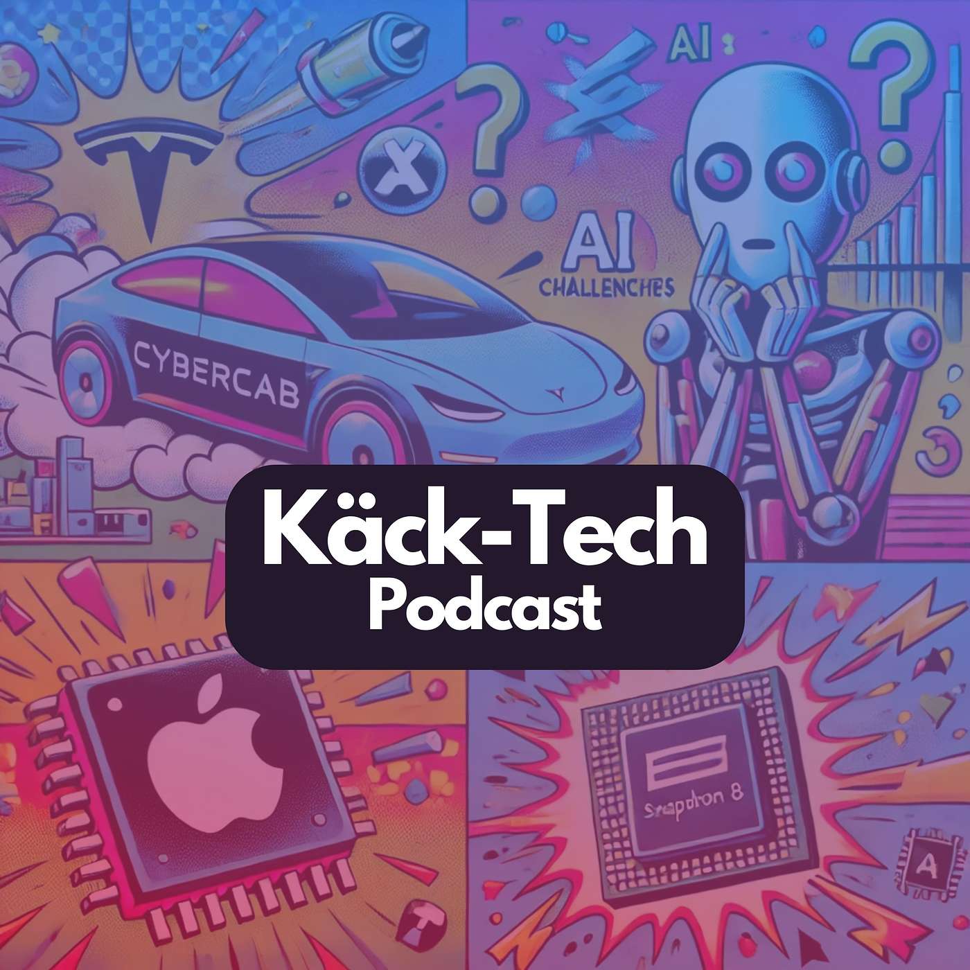 cover of episode Tesla presenterar Cybercab, Apple har AI-utmaningar & Snapdragon 8 Elite lanseras