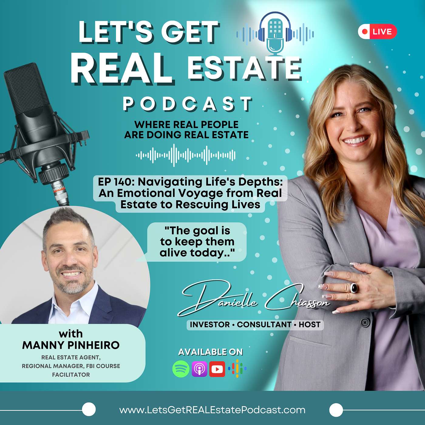 Navigating Life's Depths: An Emotional Voyage from Real Estate to Rescuing Lives with Manny Pinheiro Ep. 141 episode artwork