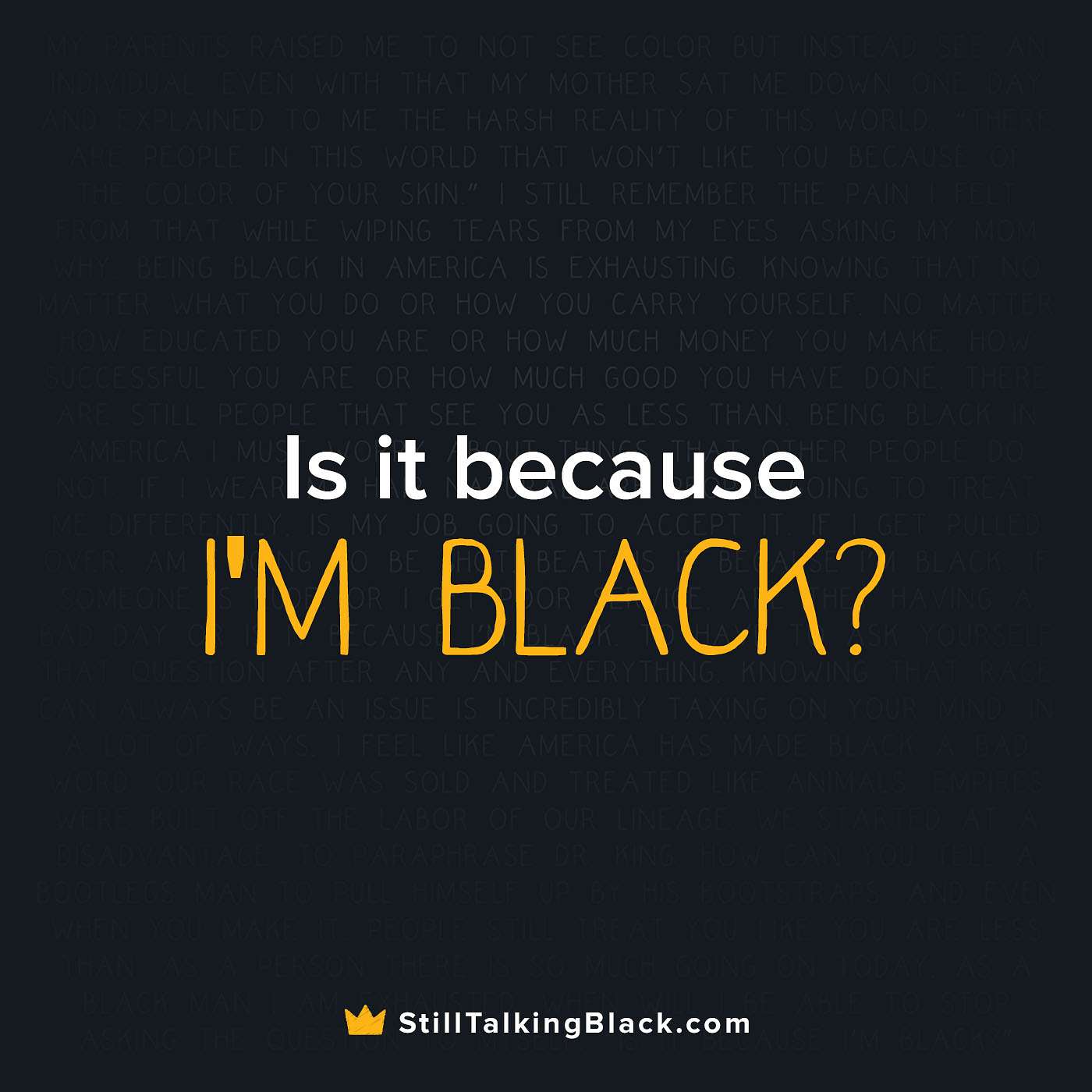 Still Talking Black