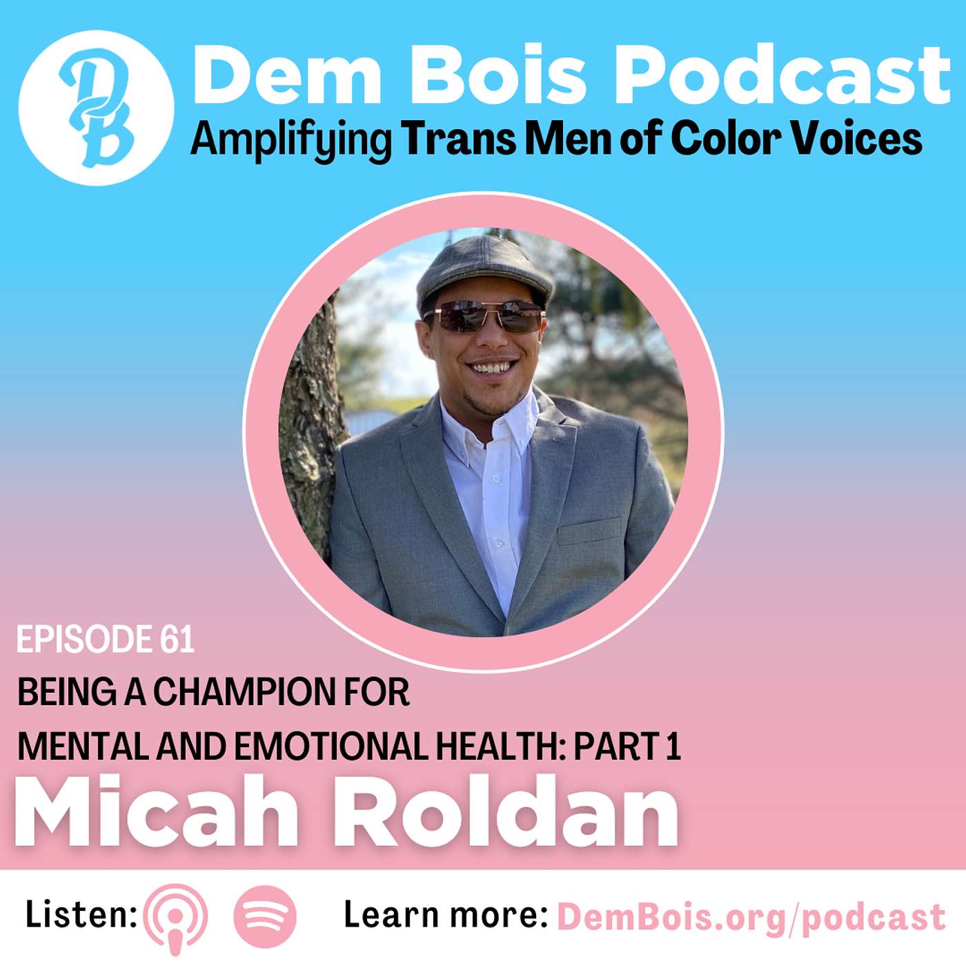 Being a Champion for Mental and Emotional Health with Micah Roldan Part 1 episode artwork