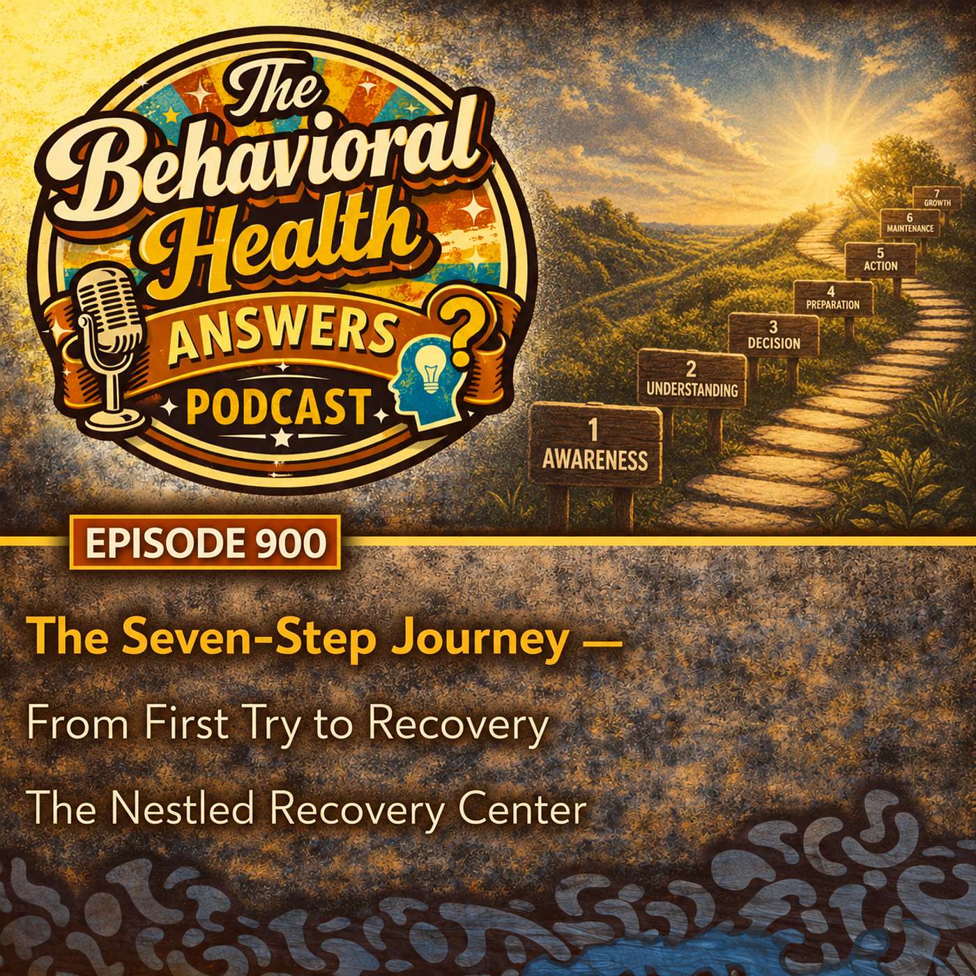 Episode 900: The Seven-Step Journey - From First Try to Recovery | The Nestled Recovery Center episode artwork