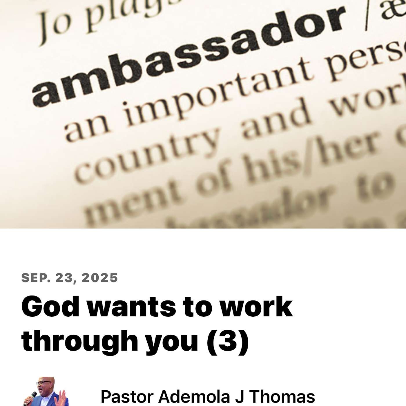 God wants to work through you (3) episode artwork