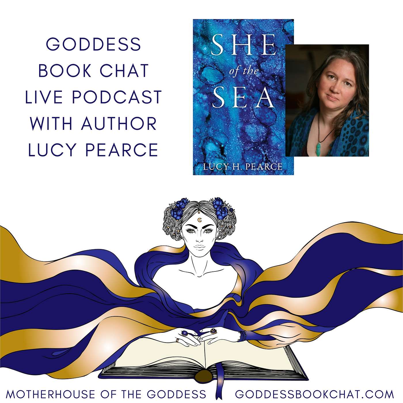 Goddess Book Chat Podcast with Author Lucy Pearce, She of the Sea