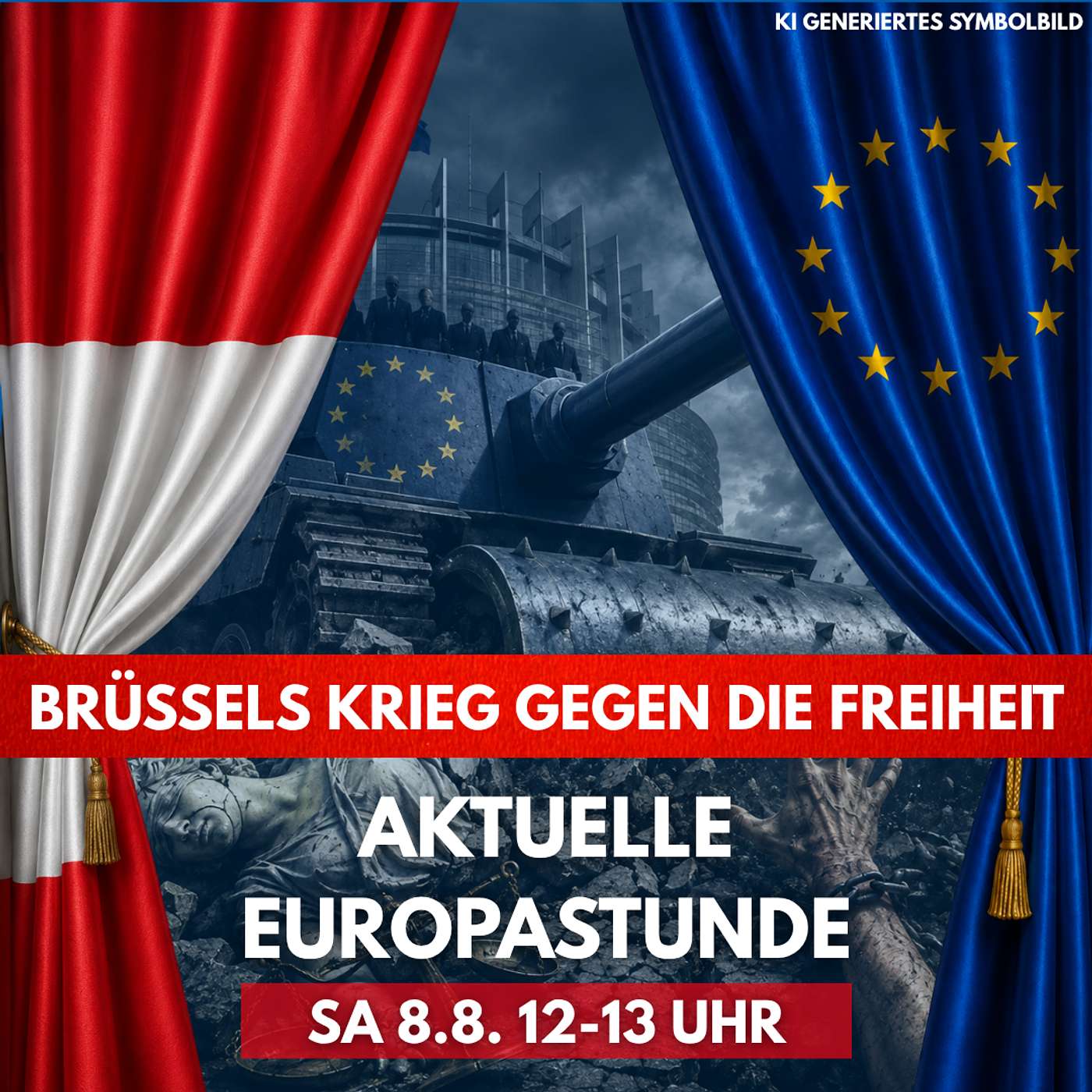 Offene Grenzen für Invasoren, totale Überwachung für Bürger: Brüssels Krieg gegen die Freiheit? - Aktuelle Europastunde episode artwork