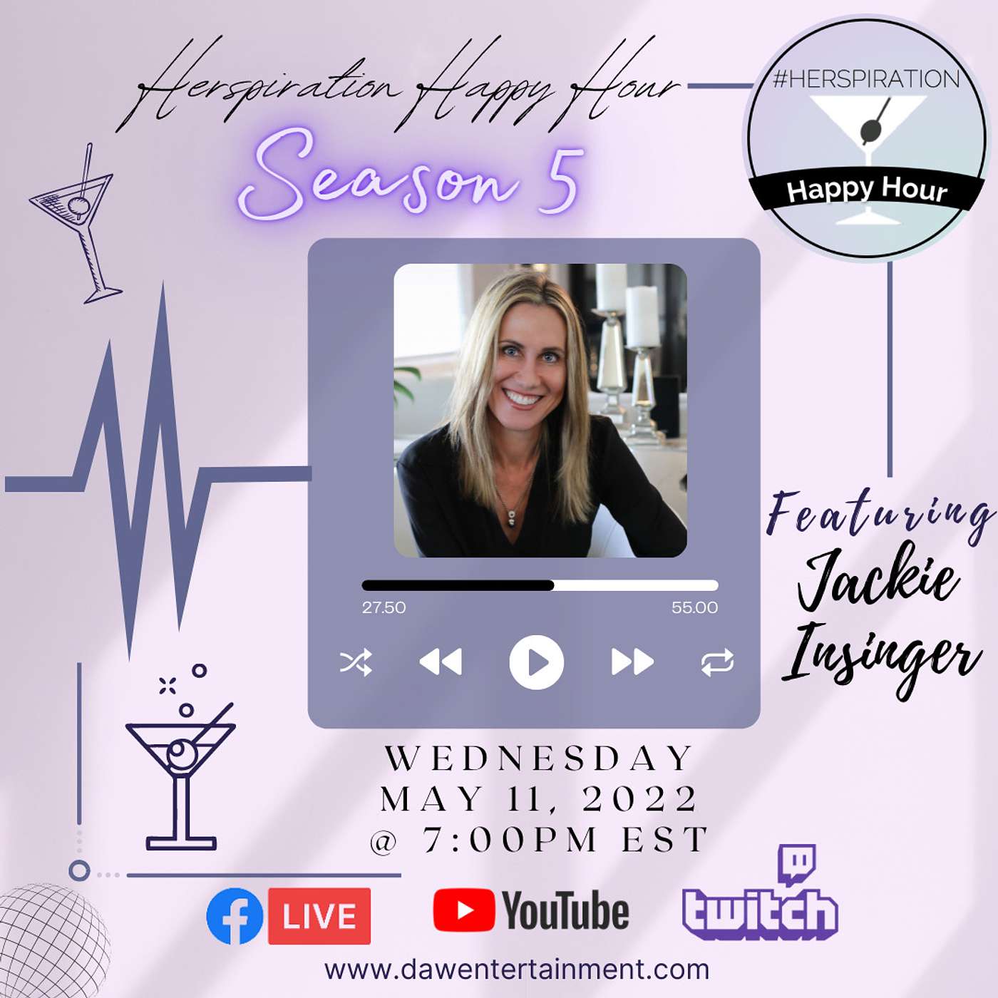 Herspiration Happy Hour, Season 5, Eps 19: Spark Brilliance w/ Jackie Insinger episode artwork