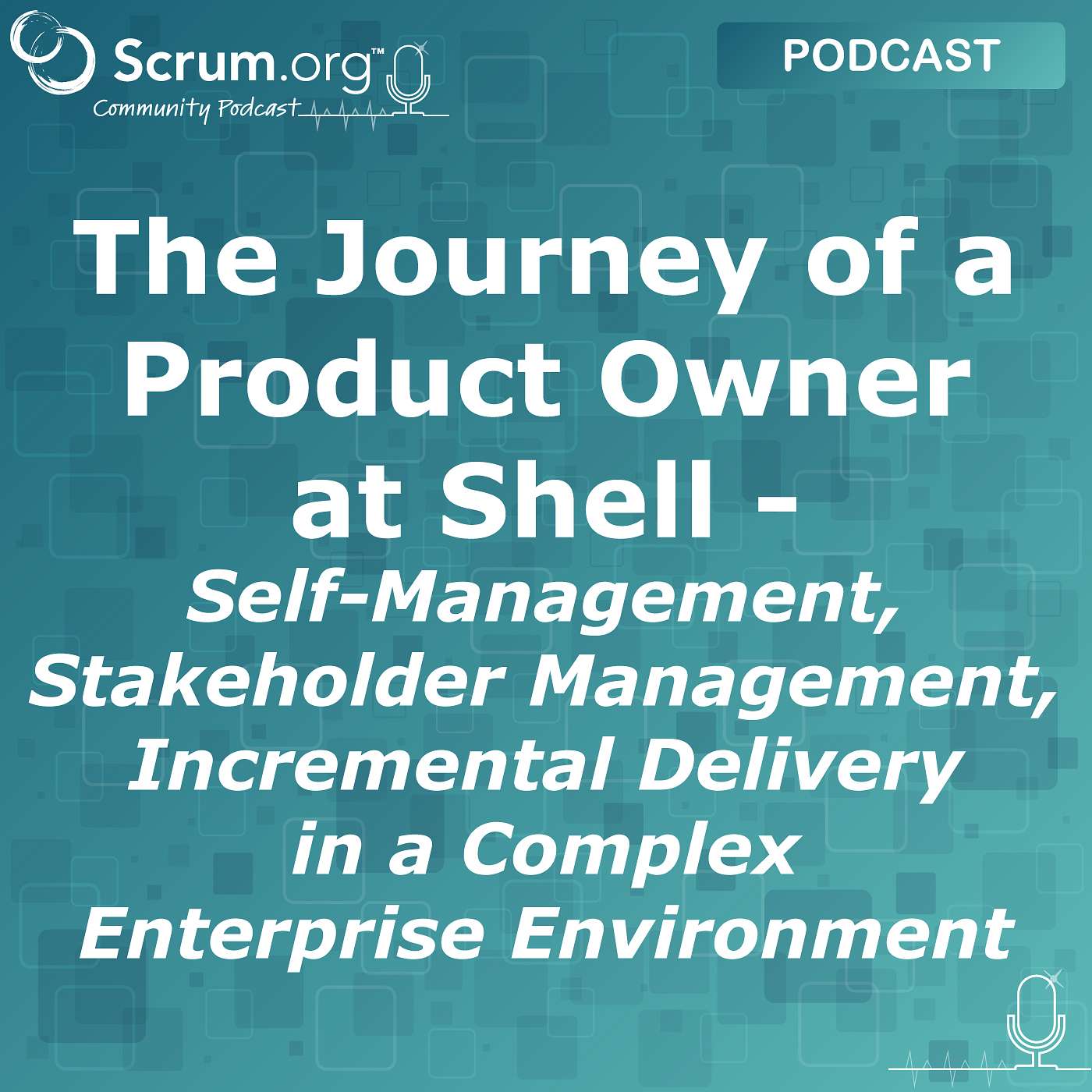 cover of episode The Journey of a Product Owner at Shell - Self-Management, Stakeholder Management, Incremental Delivery in a Complex Enterprise Environment