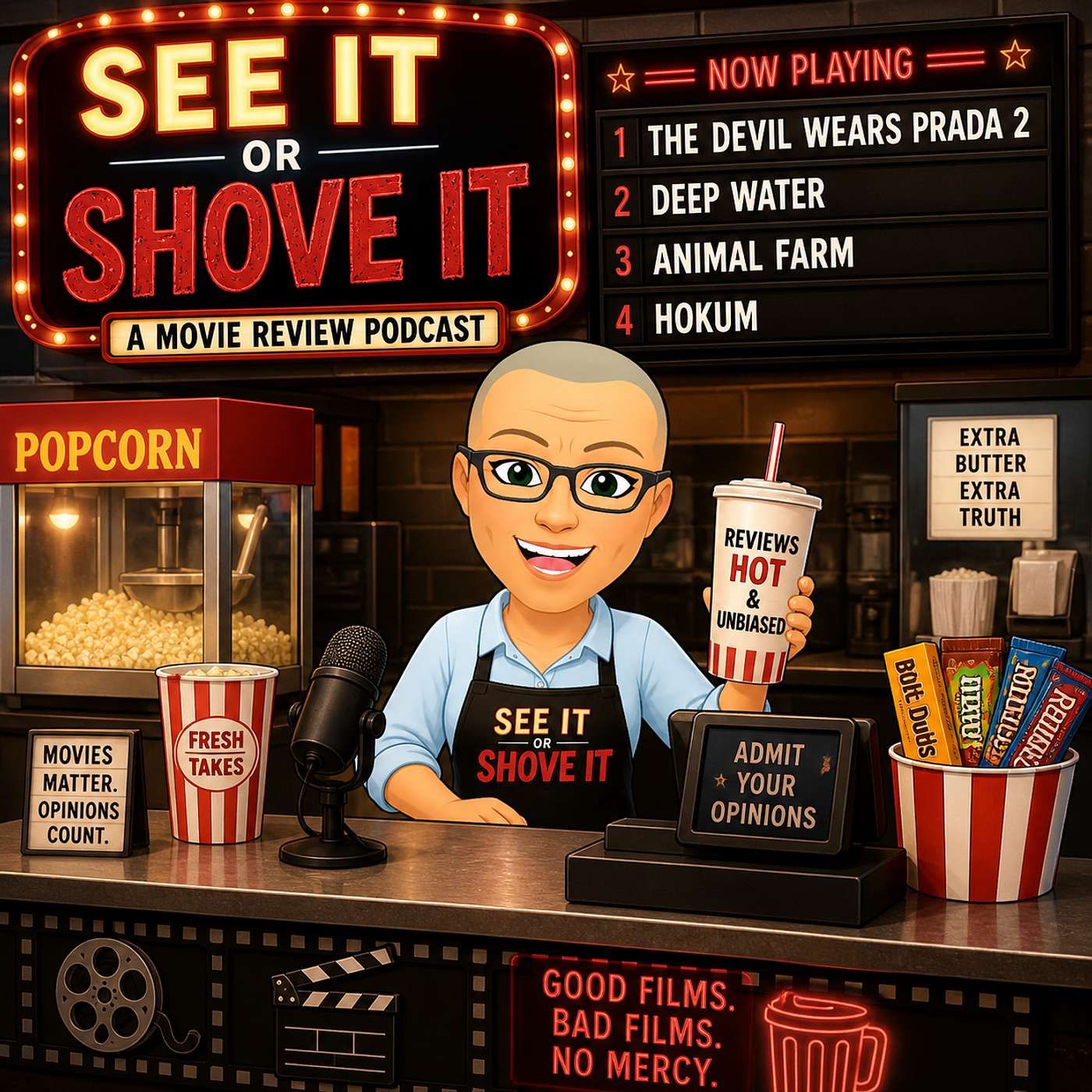 Episode 308 - The Devil Wears Prada 2, Deep Water, Animal Farm, Hokum episode artwork