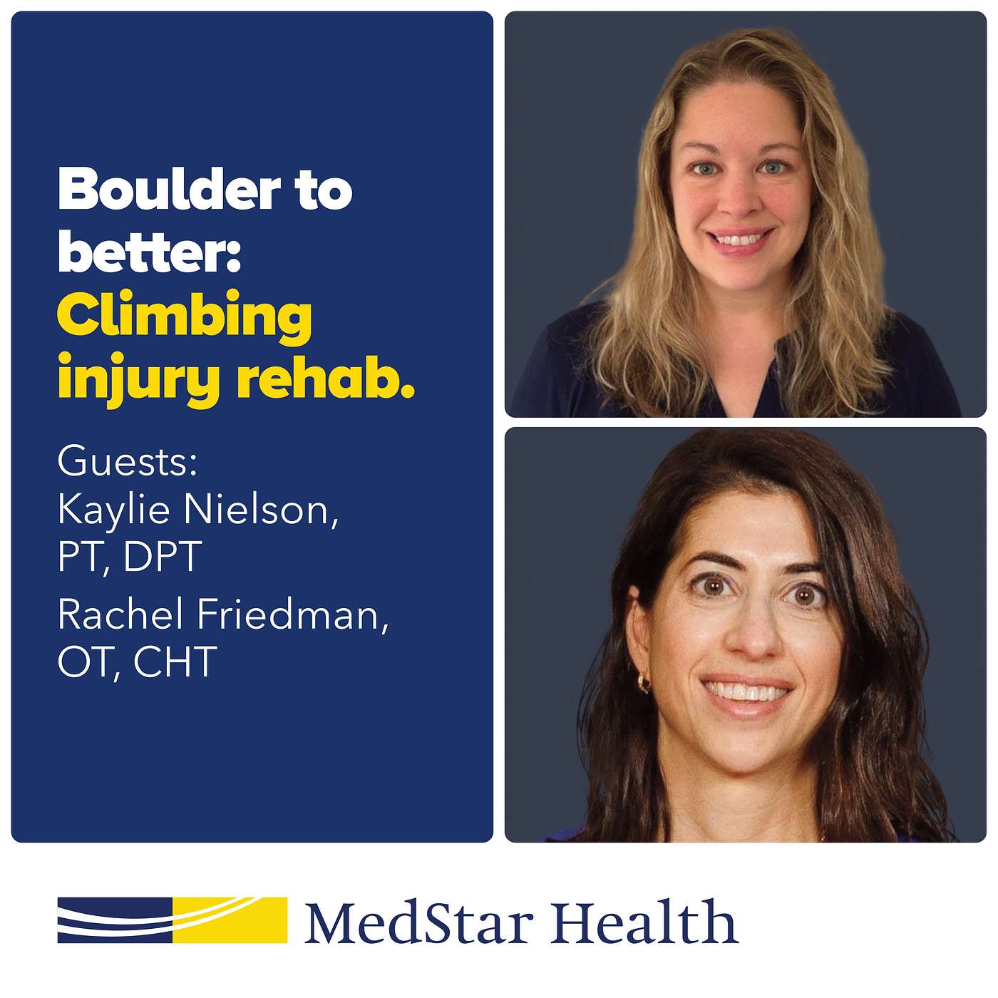 cover of episode Boulder to Better: PT Kaylie Nielson and OT Rachel Friedman on Climbing Injury Rehab