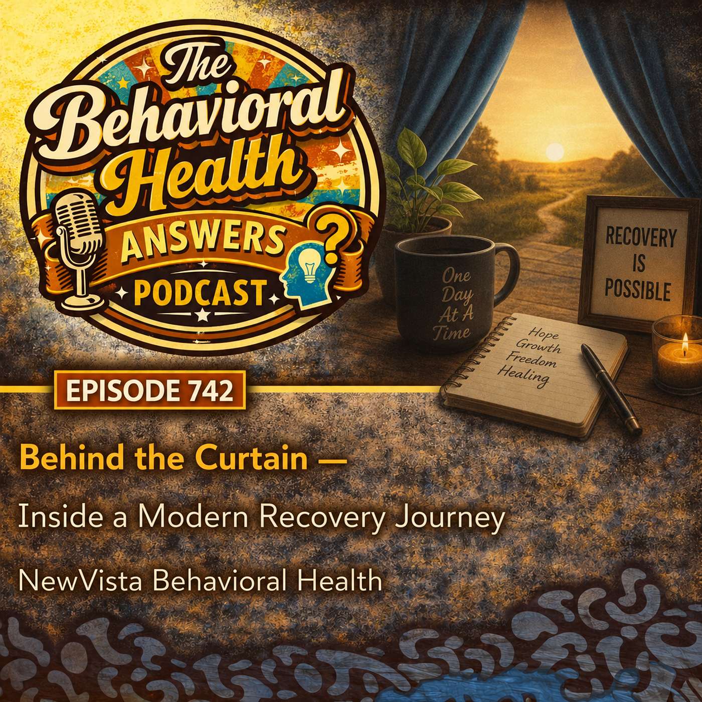 Episode 742: Behind the Curtain - Inside a Modern Recovery Journey | NewVista Behavioral Health episode artwork