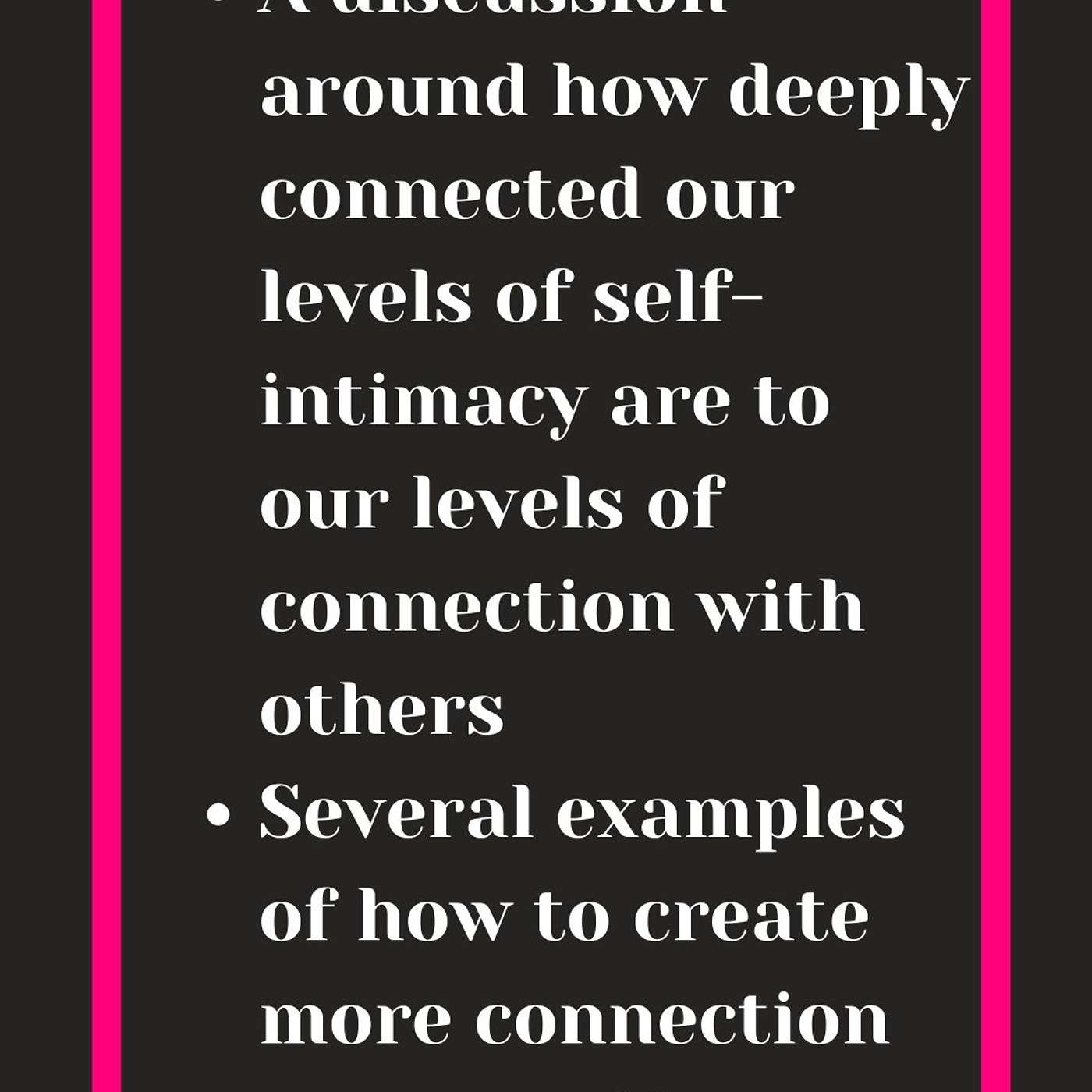 Calling in your Community Starts with Self Intimacy episode artwork