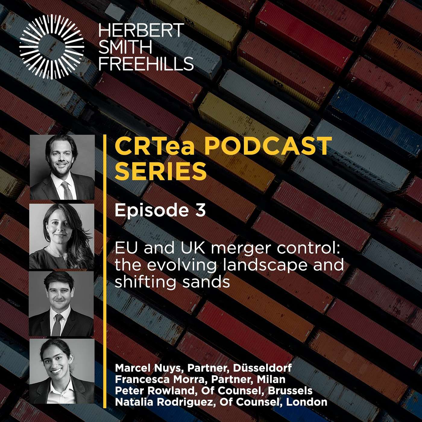 CRTea EP3: EU and UK merger control: the evolving landscape and shifting sands episode artwork