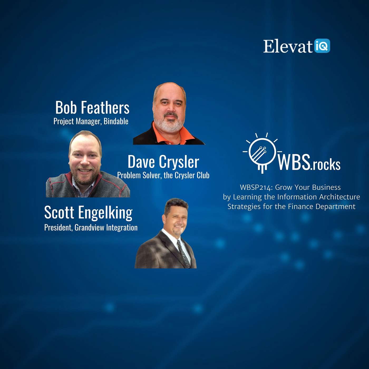 WBSP214: Grow Your Business by Learning the Information Architecture Strategies for the Finance Department, a Live Interview w/ a Panel of Experts