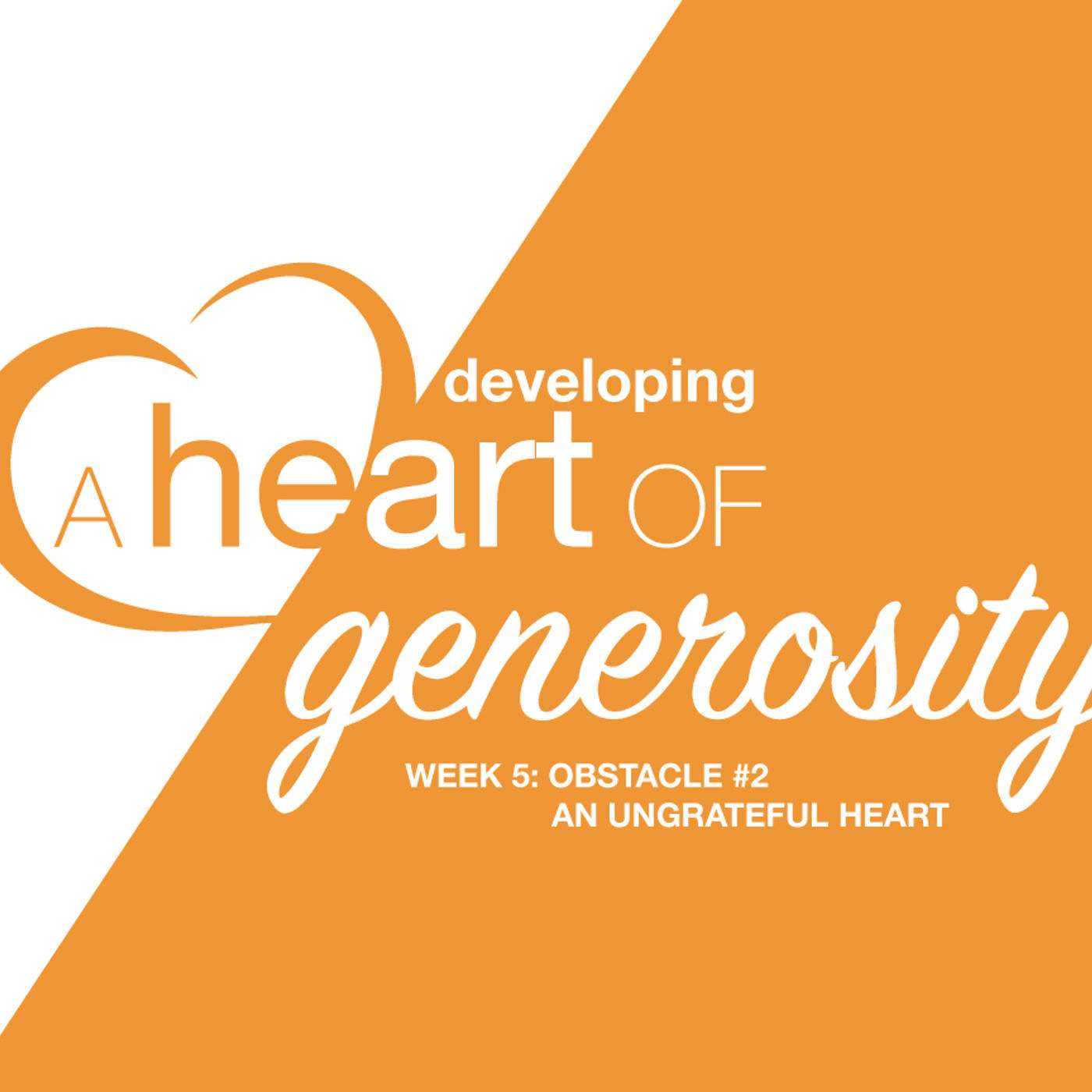 Developing a Heart of Generosity: Week 4