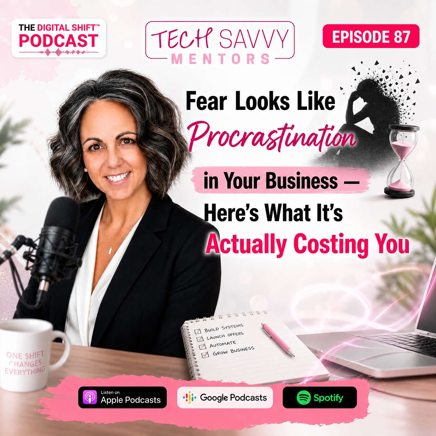 Podcast Episode 87 - Fear Looks Like Procrastination in Your Business — Here's What It's Actually Costing You episode artwork
