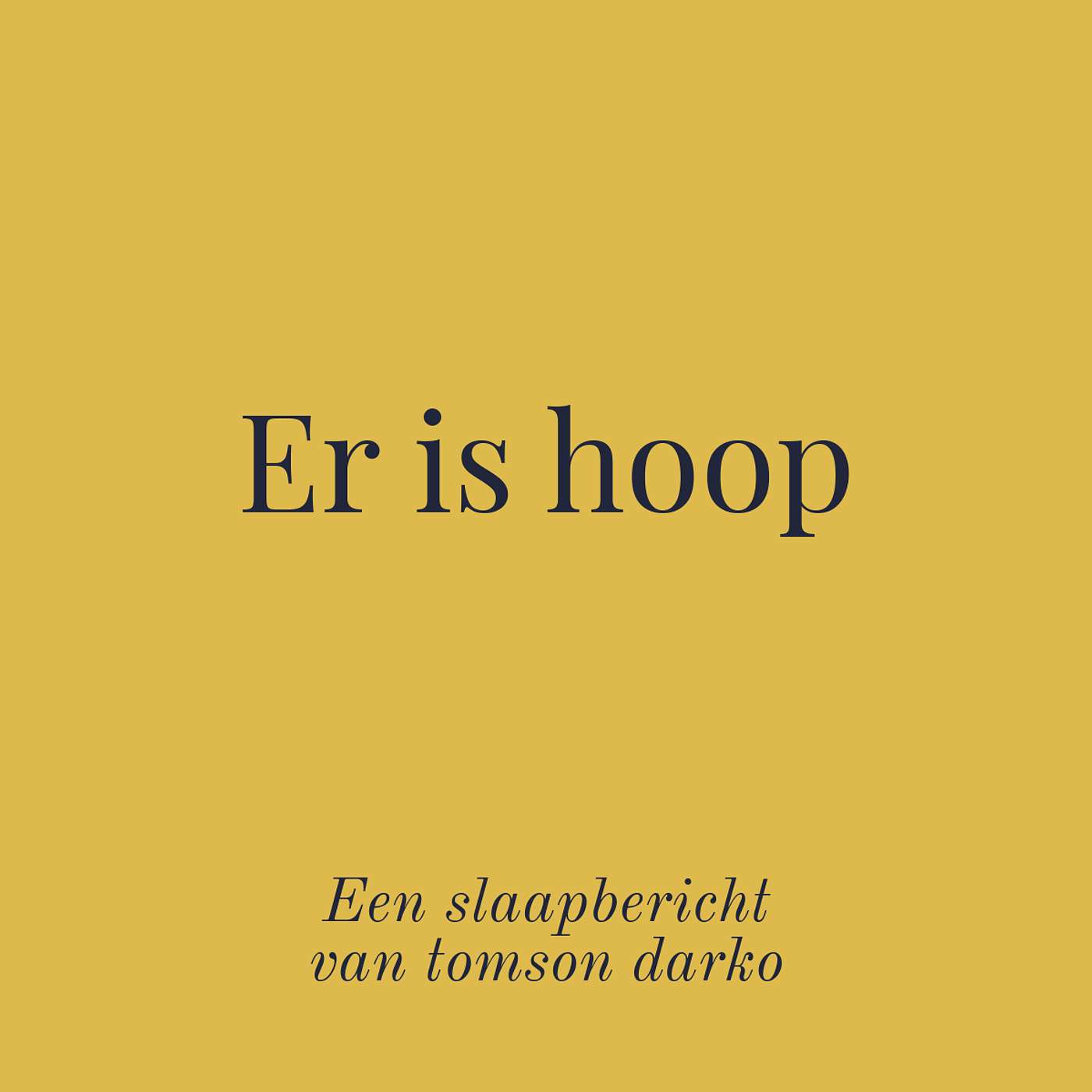 In slaap vallen met melancholie van Tomson Darko