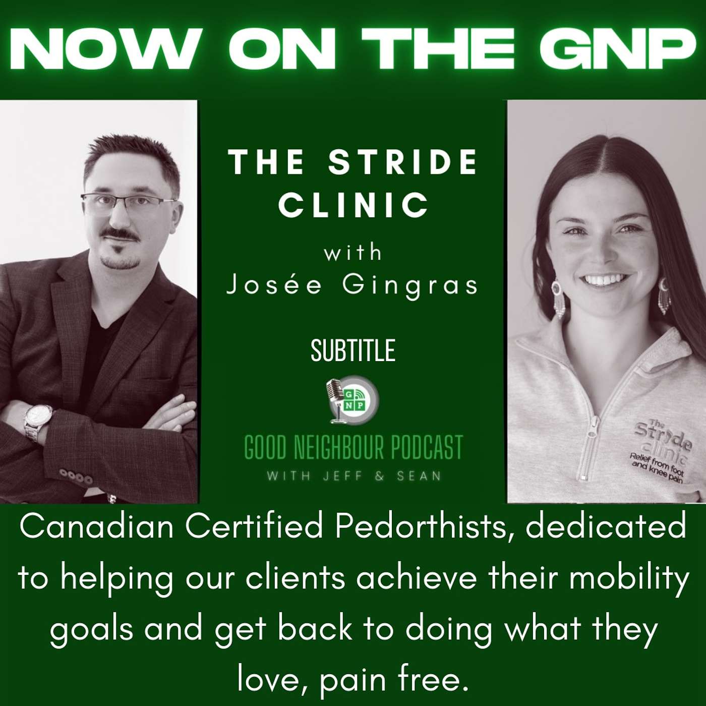 Josée Gringras of The Stride Clinic episode artwork