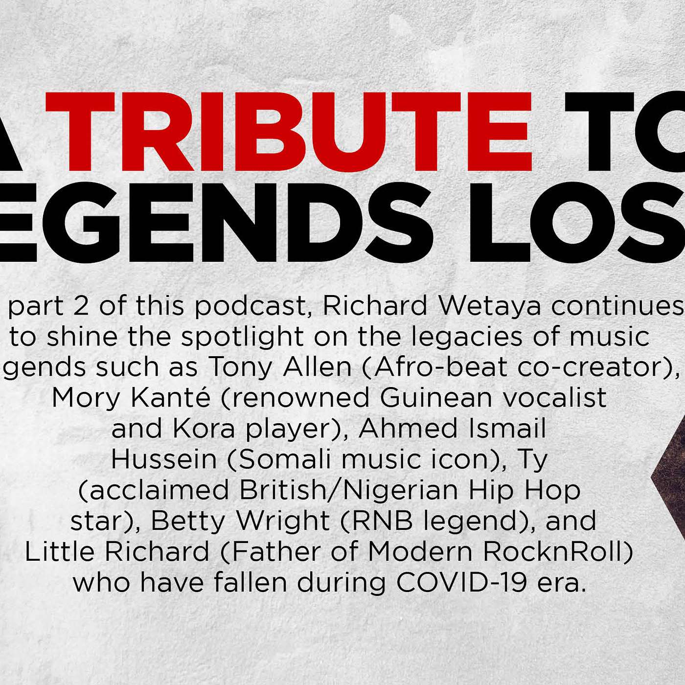 A tribute to legends lost episode artwork