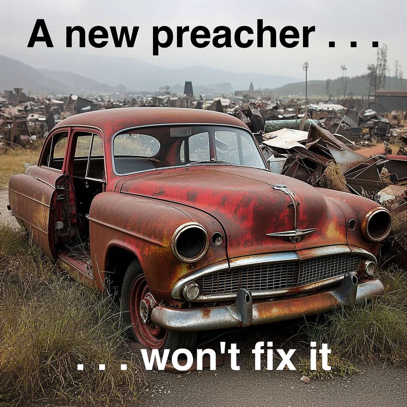 A new preacher won't fix it