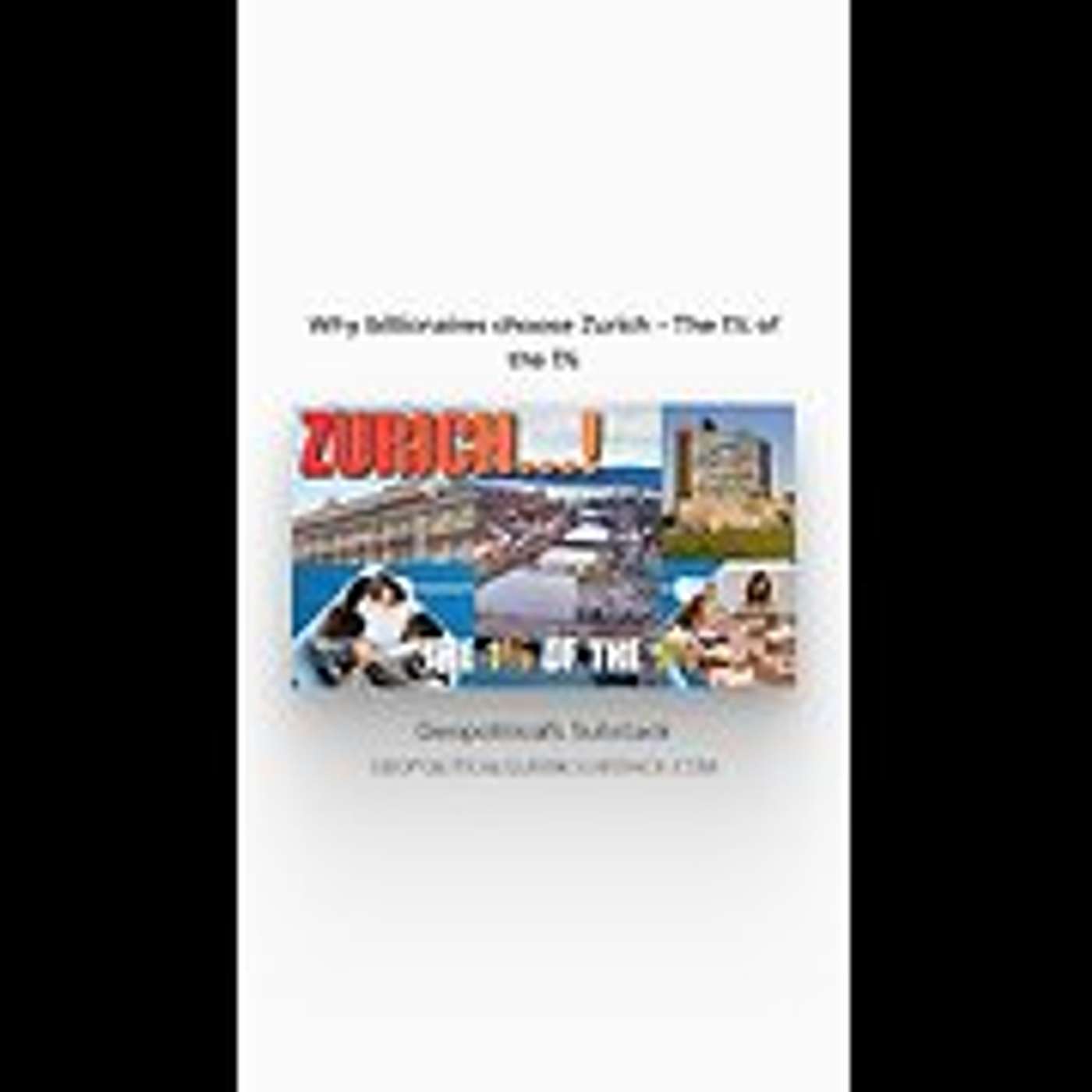 Zurich - Wealth That Whispers