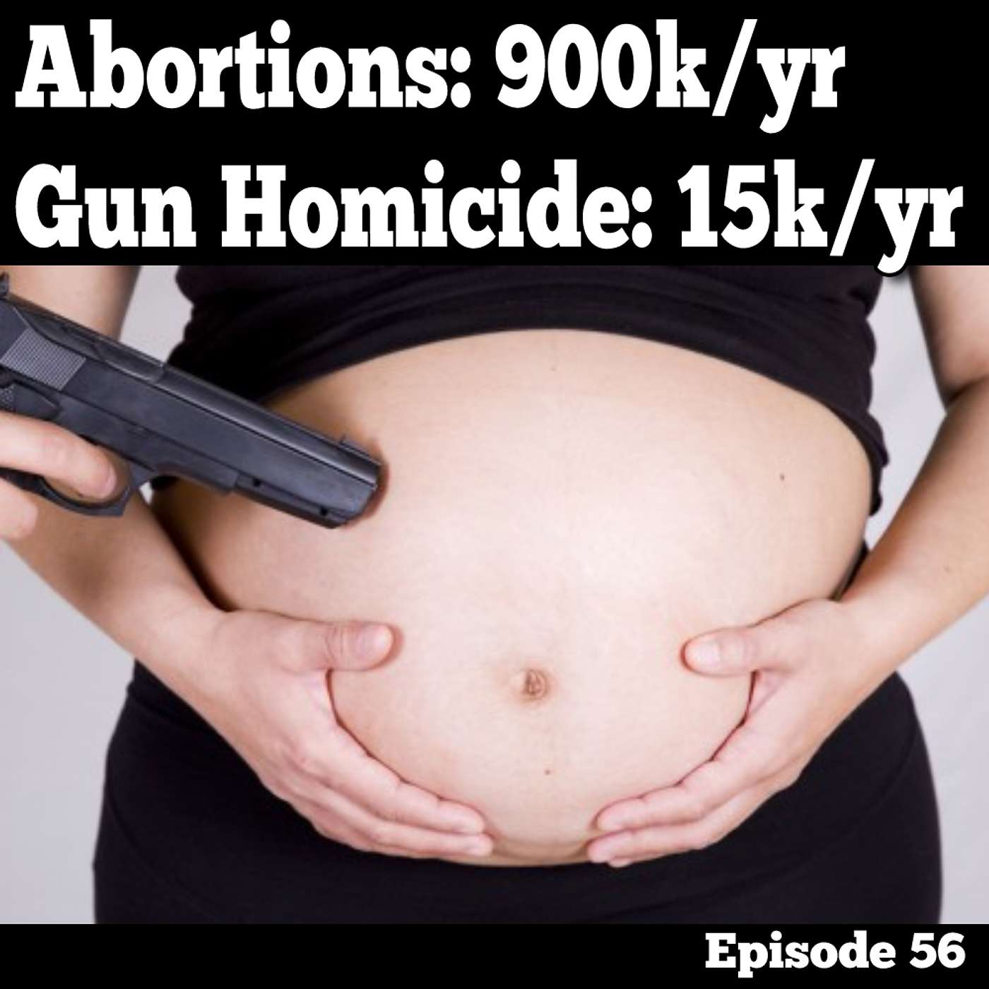 Abortions: 900k/yr. Gun Homicide: 15k/yr. - Episode 56