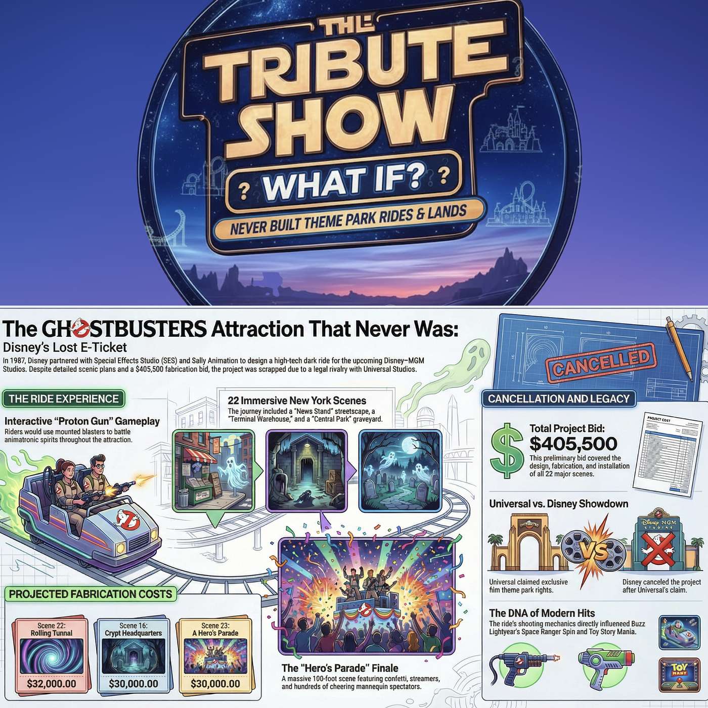 The Tribute Show: What If? – Ghostbusters Dark Ride episode artwork