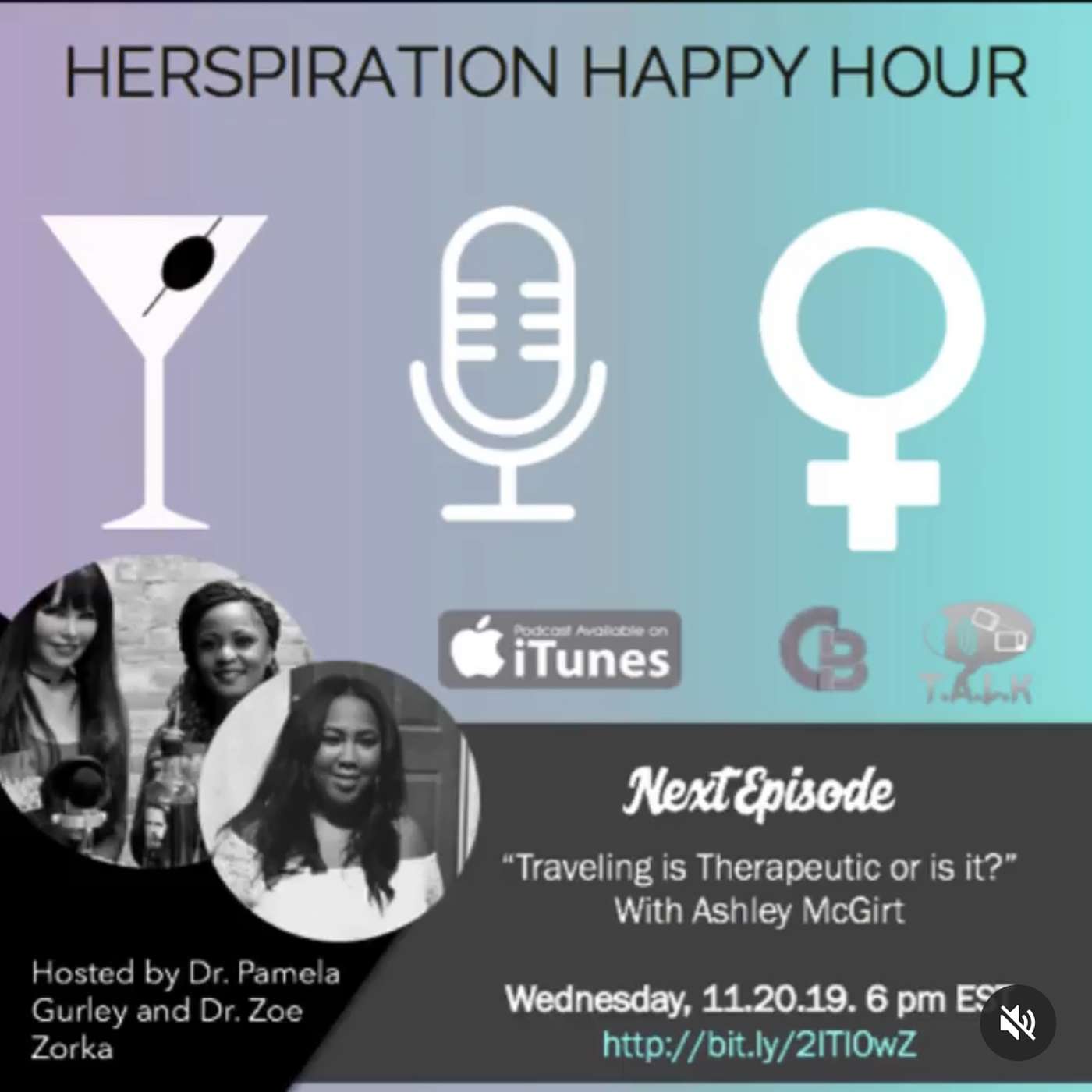 Herspiration Happy Hour Episode 36 (Season Two): Traveling is Therapy...or is it? episode artwork