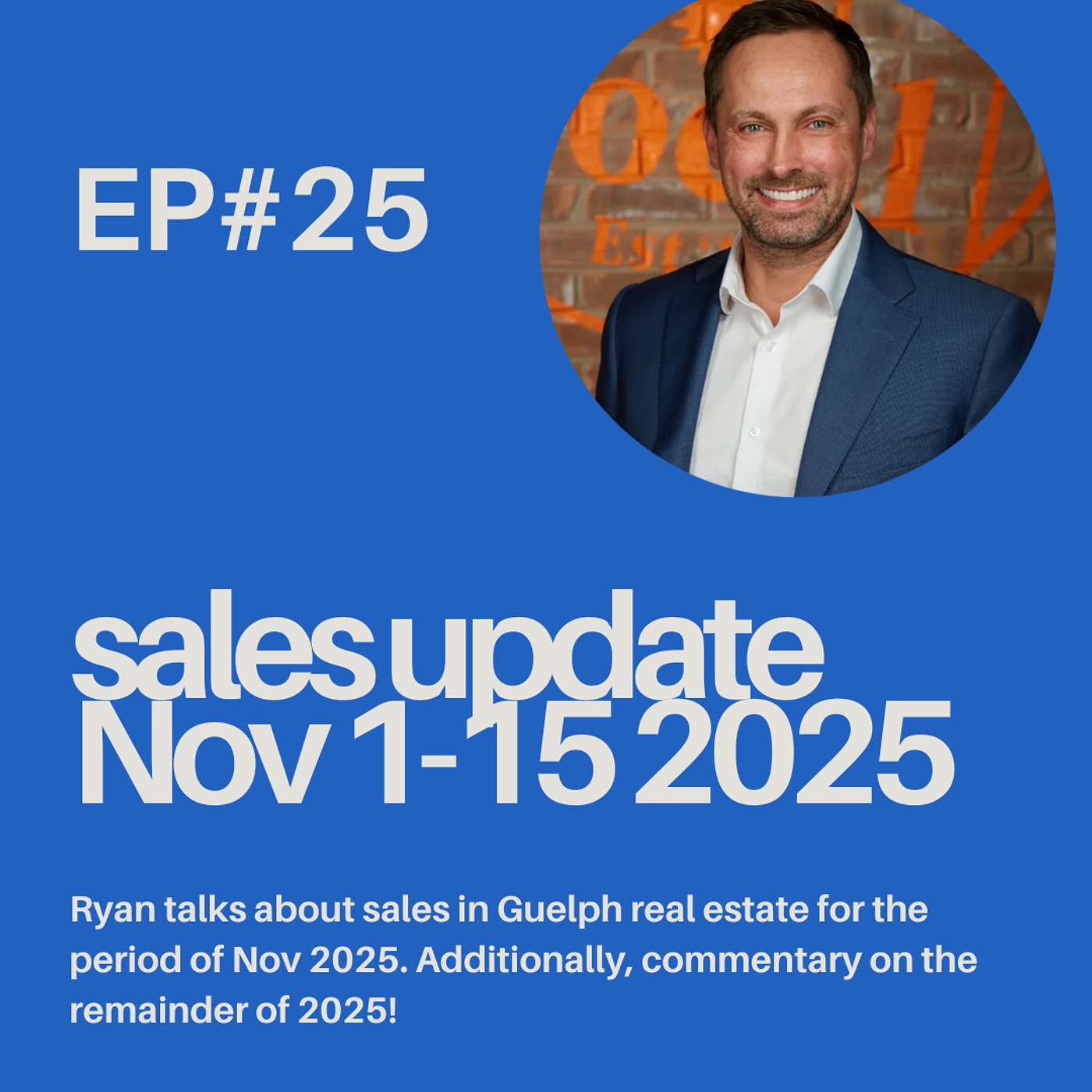 Ep 25: Guelph real estate weekly sales update for Nov 1-15 2025 episode artwork