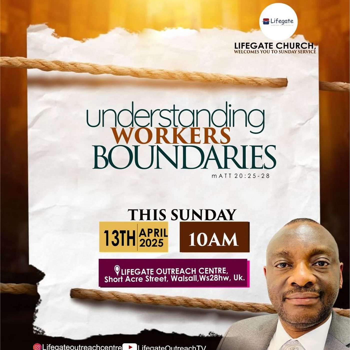 Understanding Worker Boundaries - Lifegate Church - 13.4.25 episode artwork