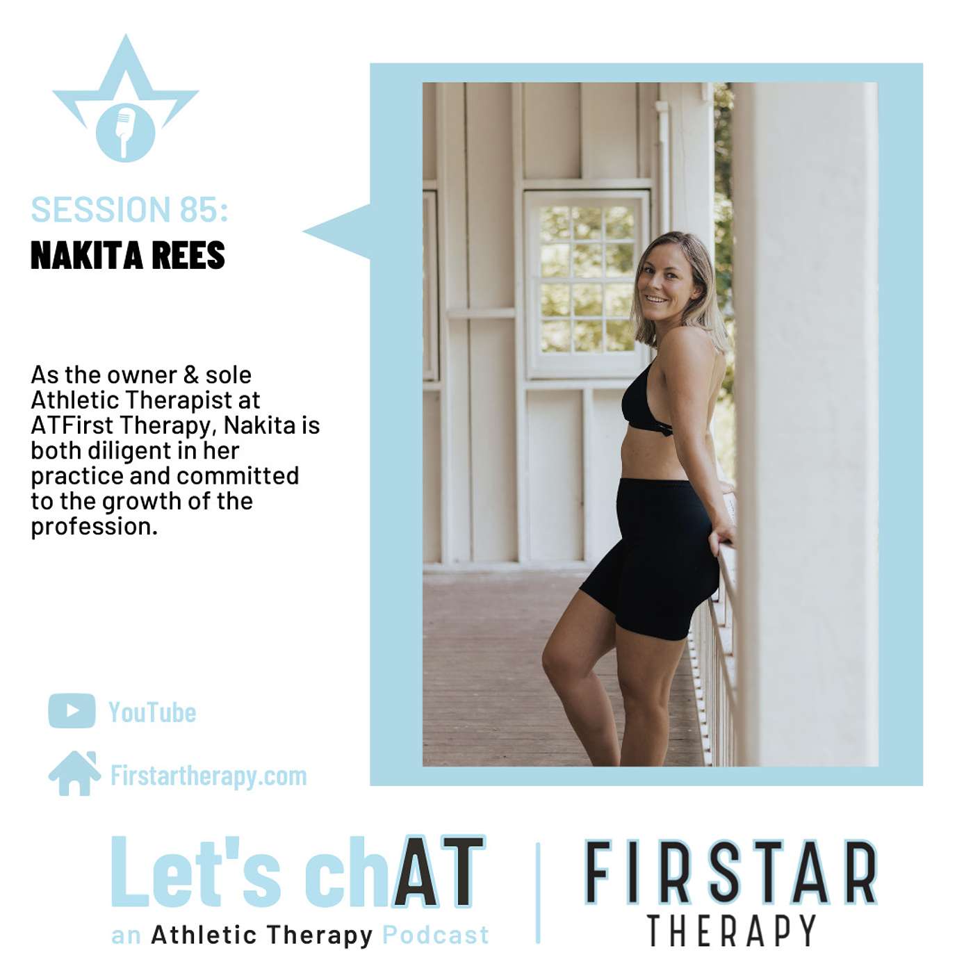 Session 85 (August 7 2021): Nakita Rees, CAT(C), ATfirst Therapy          THERE IS NO PERFECT TIME. JUMP IN.
