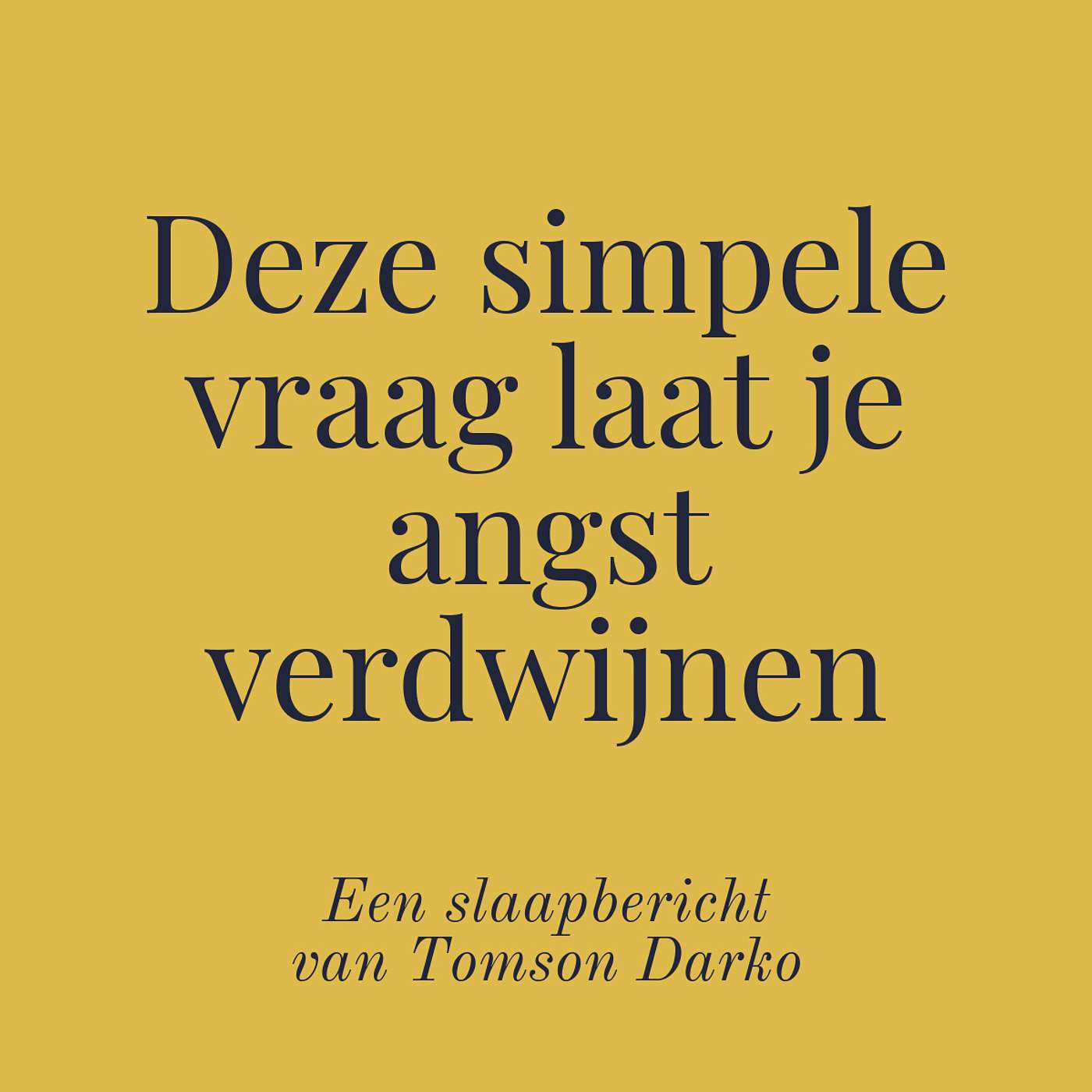 In slaap vallen met melancholie van Tomson Darko