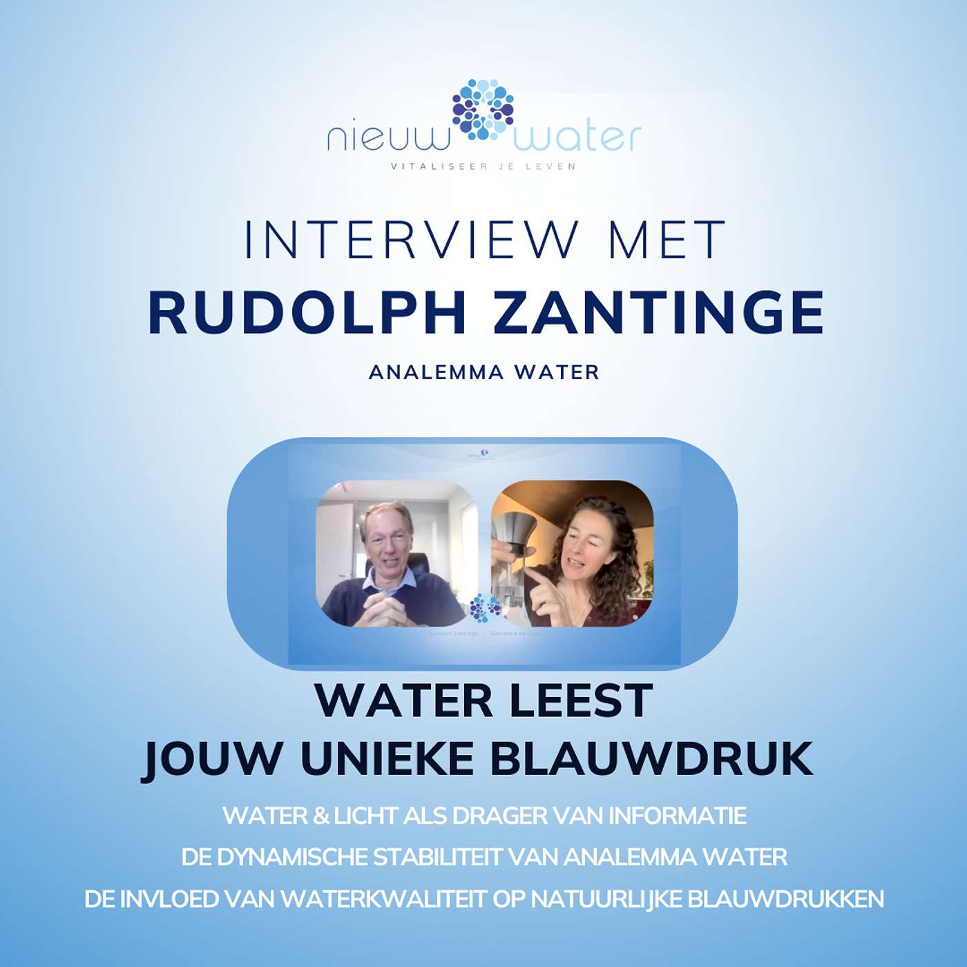 Water leest jouw unieke blauwdruk - Rudolph Zantinge (Analemma) - Extended interview