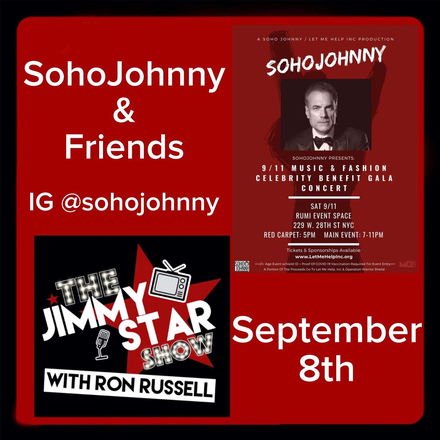 SohoJohnny & Friends 9/11 Celebrity Benefit Gala Concert
