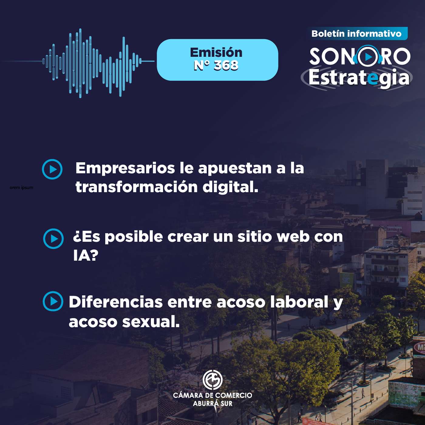 Boletín Sonoro Estrategia N°368 – Julio 10 de 2026 episode artwork
