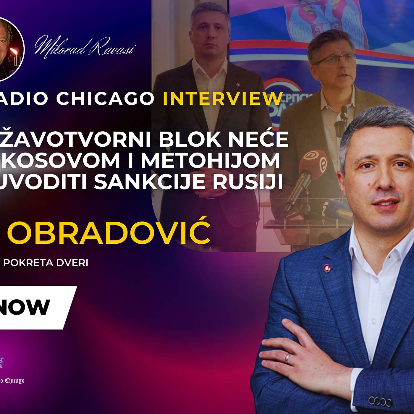NEW! BOŠKO OBRADOVIĆ - SRPSKI DRŽAVOTVORNI BLOK NEĆE TRGOVATI KIM RADI EU I UVODITI SANKCIJE RUSIJI