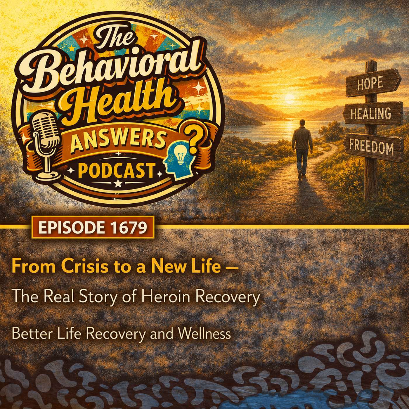 Episode 1679: From Crisis to a New Life - The Real Story of Heroin Recovery | Better Life Recovery and Wellness episode artwork