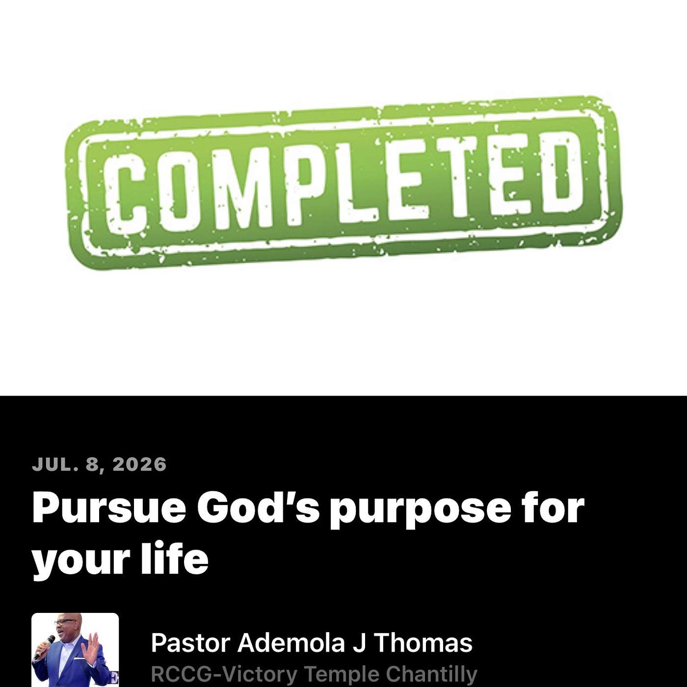 Pursue Gods Purpose For Your Life episode artwork