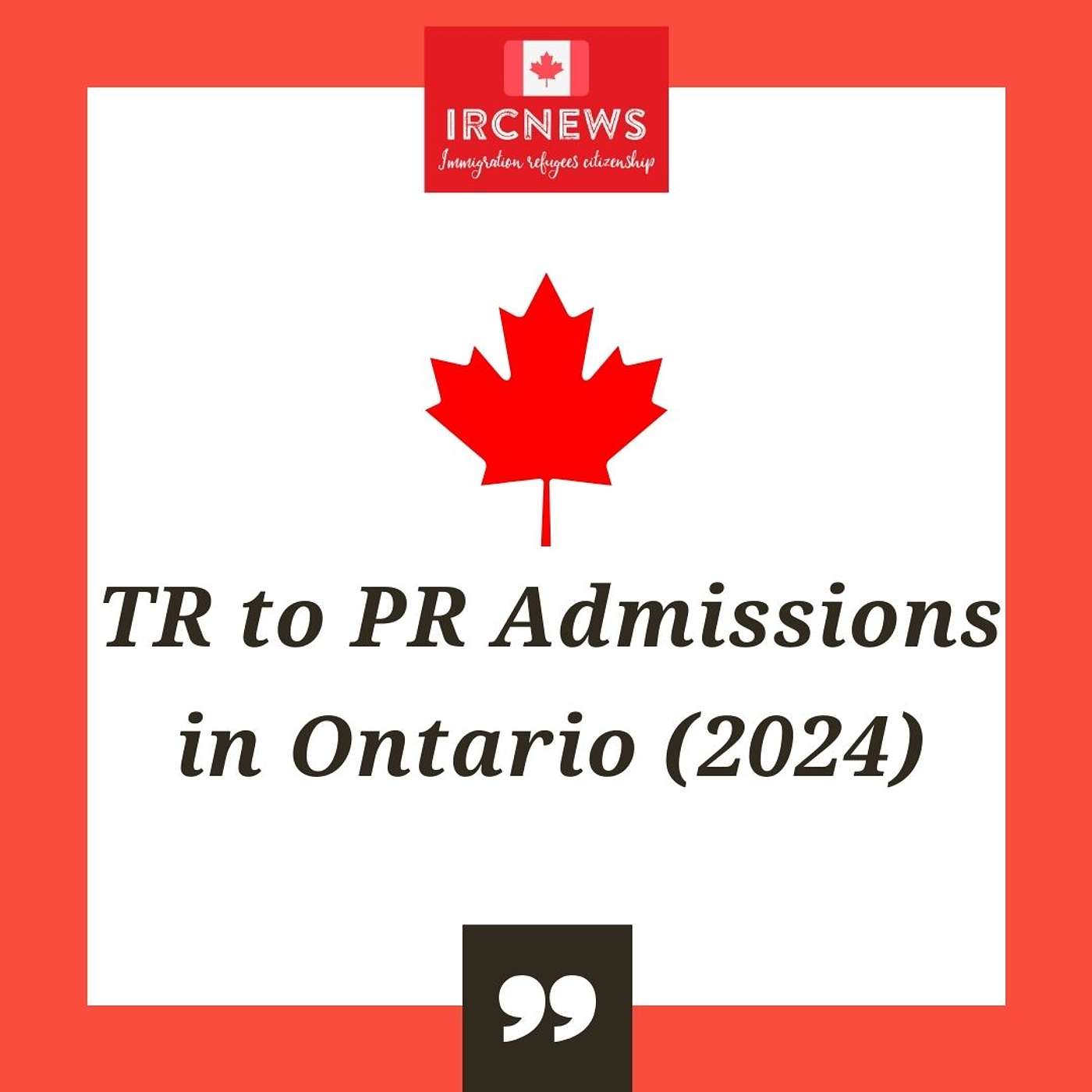 Canada Immigration TR to PR Admissions in Ontario (2024) episode artwork