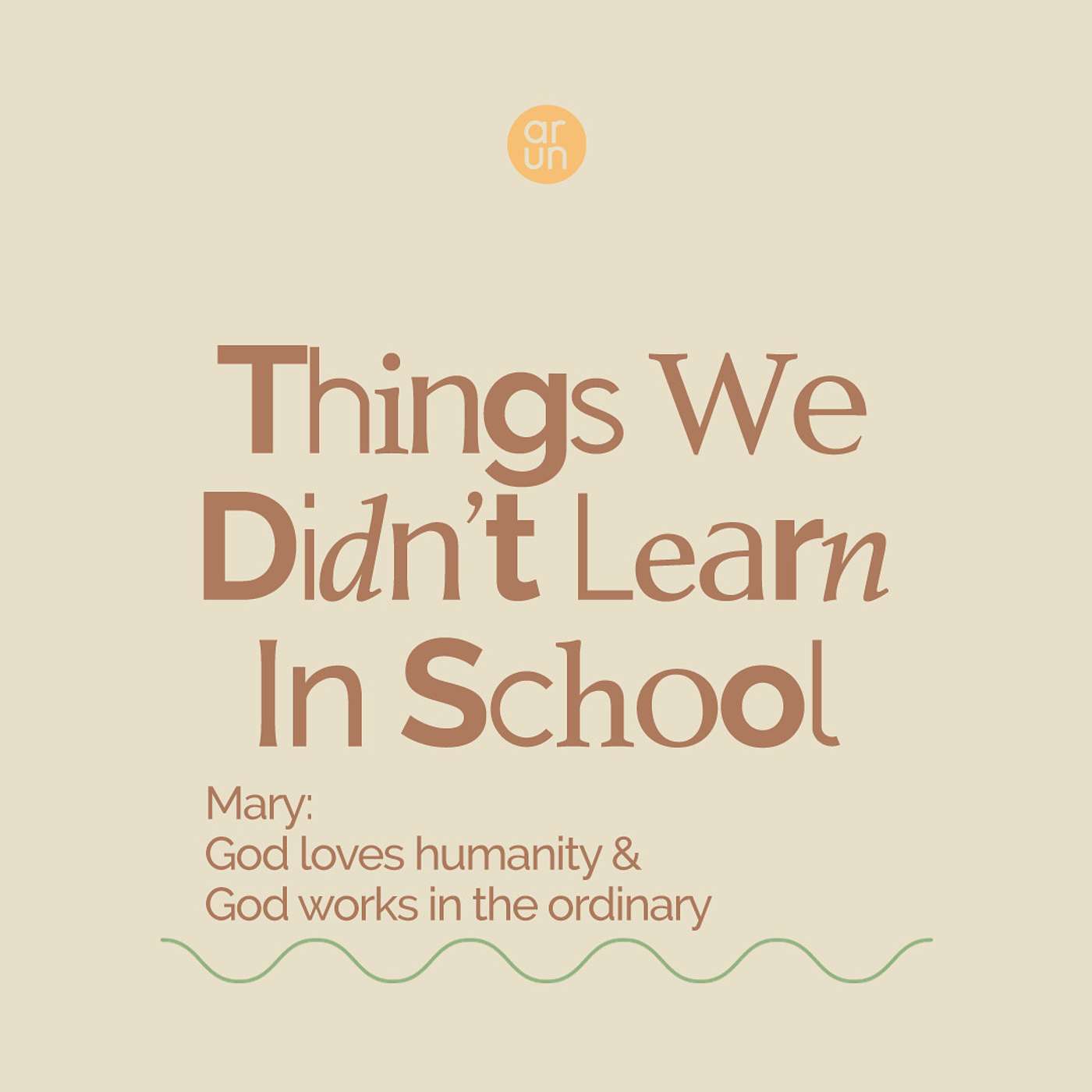 Things We Didn't Learn In School: Lessons from the Prophets - God Loves Humanity & Works in the Ordinary episode artwork