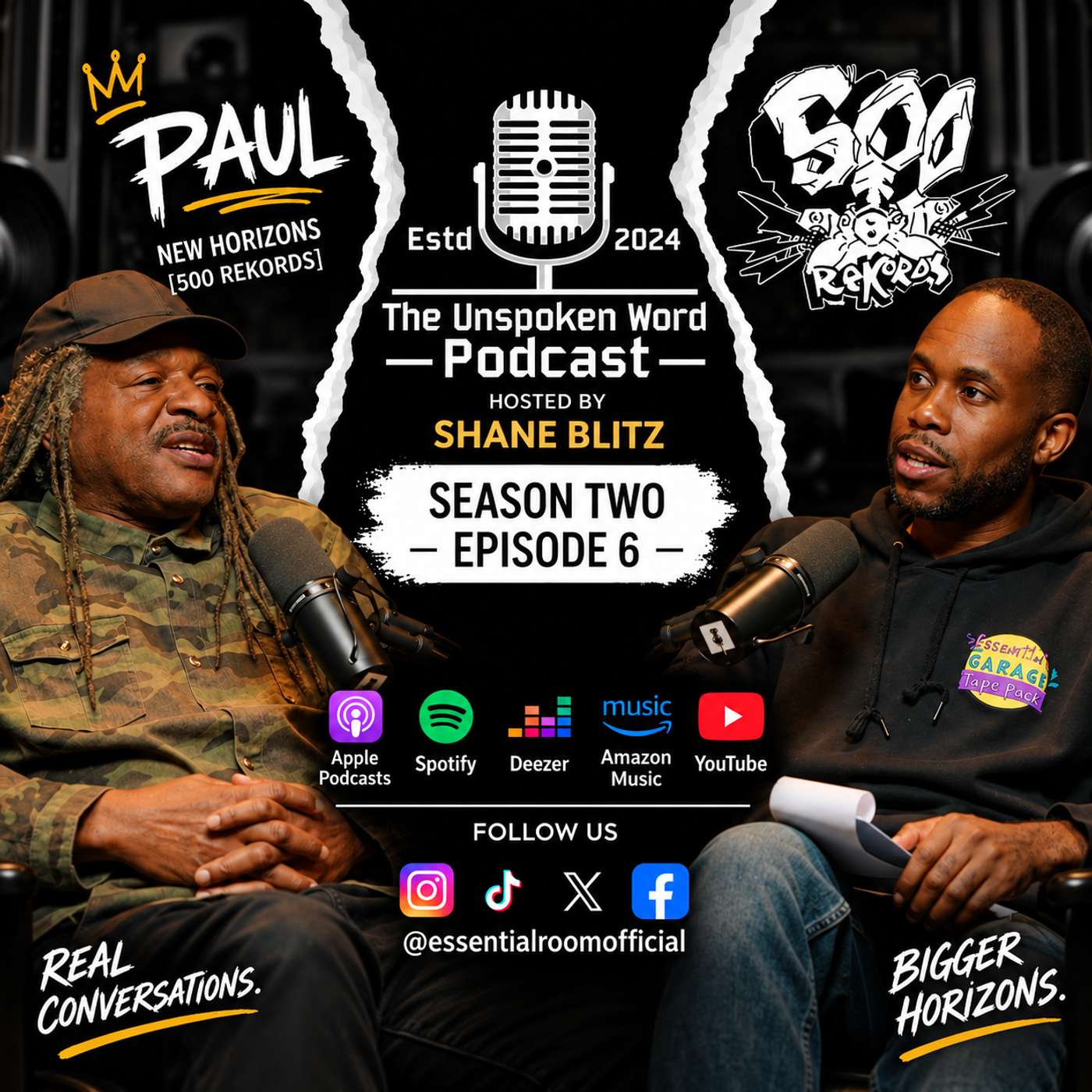Paul [New Horizons] 500 Rekords Interview | UK Garage & 90s Garage | Unspoken Word S2 EP6 episode artwork